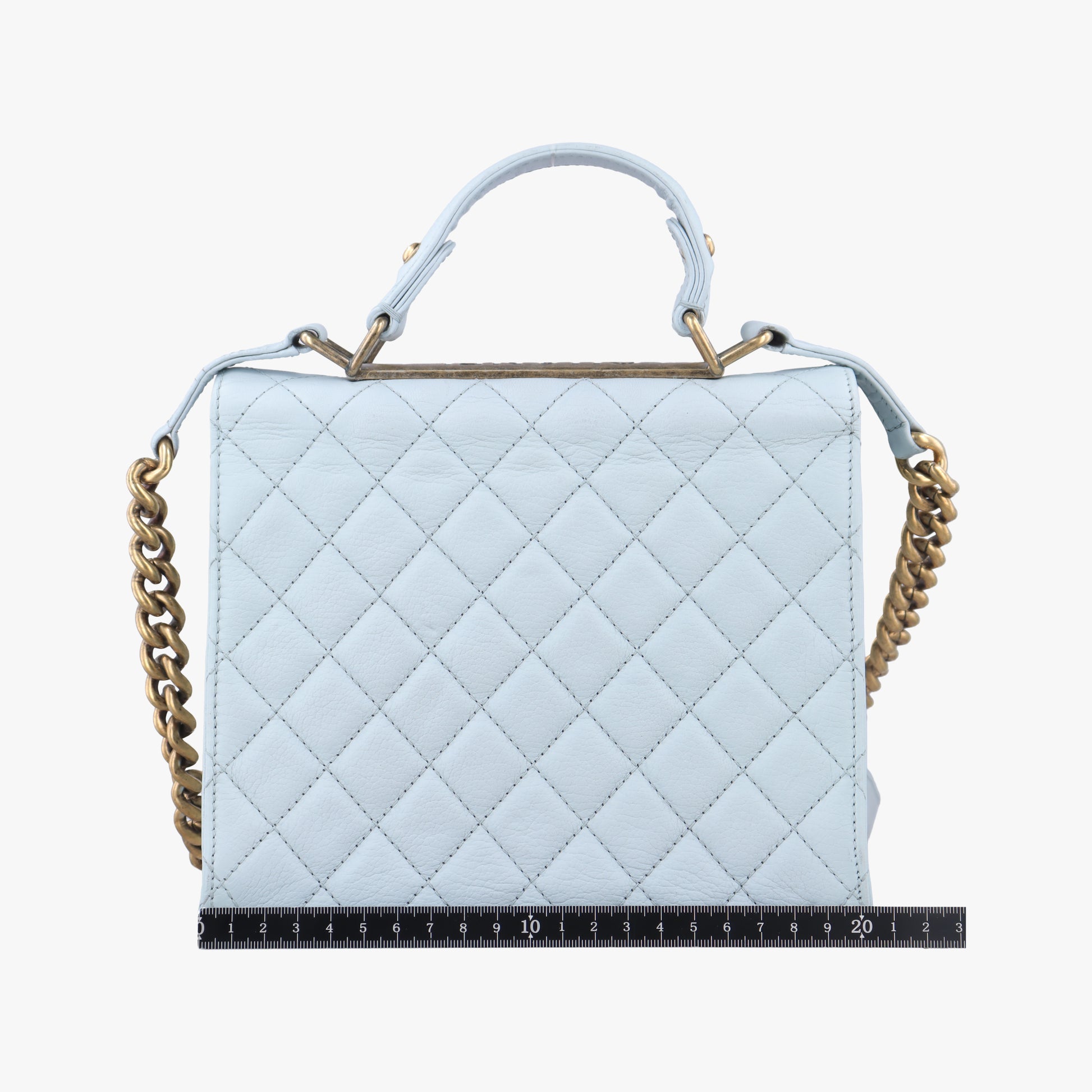 2.55 Rita Matelasse Blue leather A67555 173978952.55マトラッセ ブルー レザー A67555 17397895