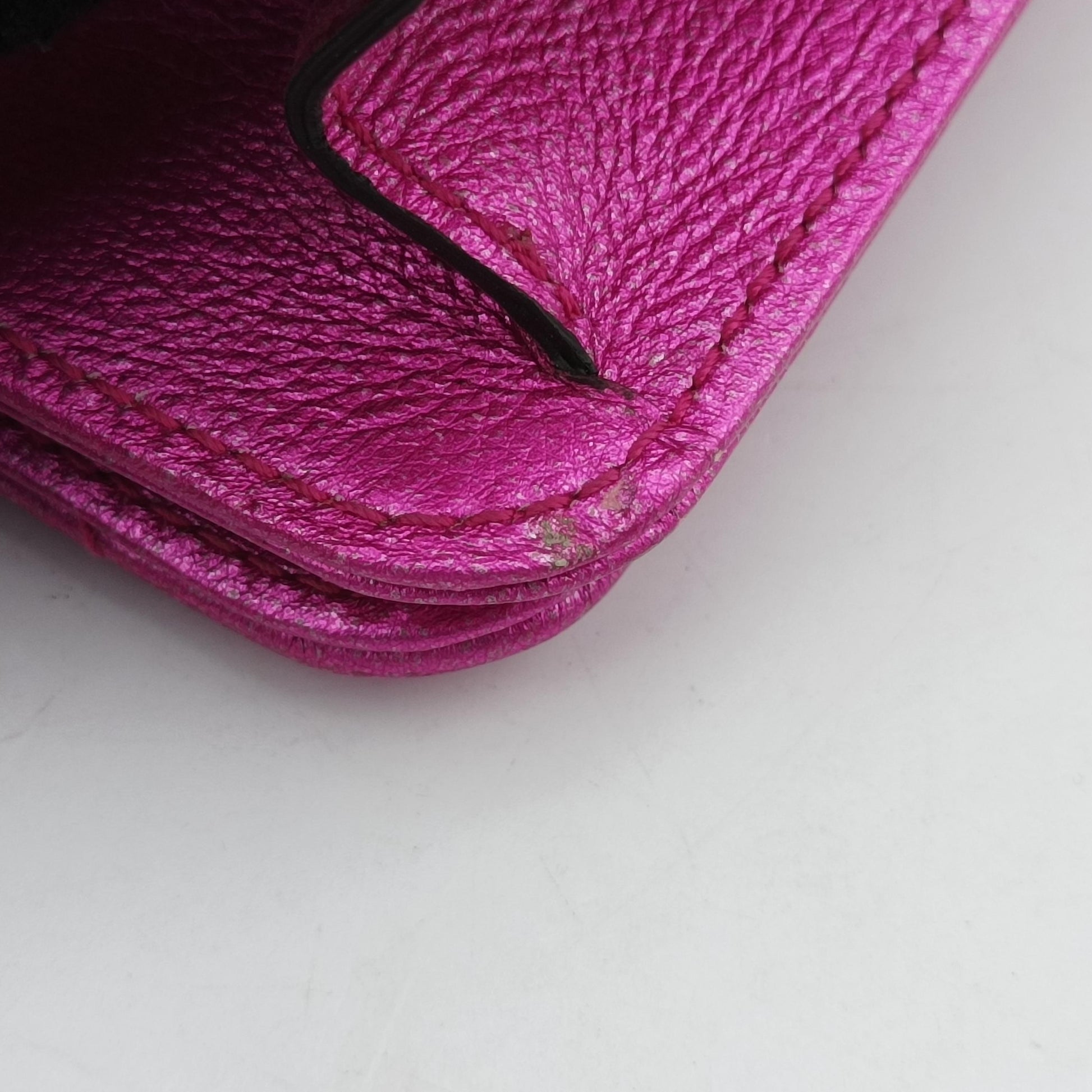 Pochette Heart crystal GG Marmont Pink Leather 549880 ポシェット ハート クリスタル GGマーモント ピンク レザー 549880 