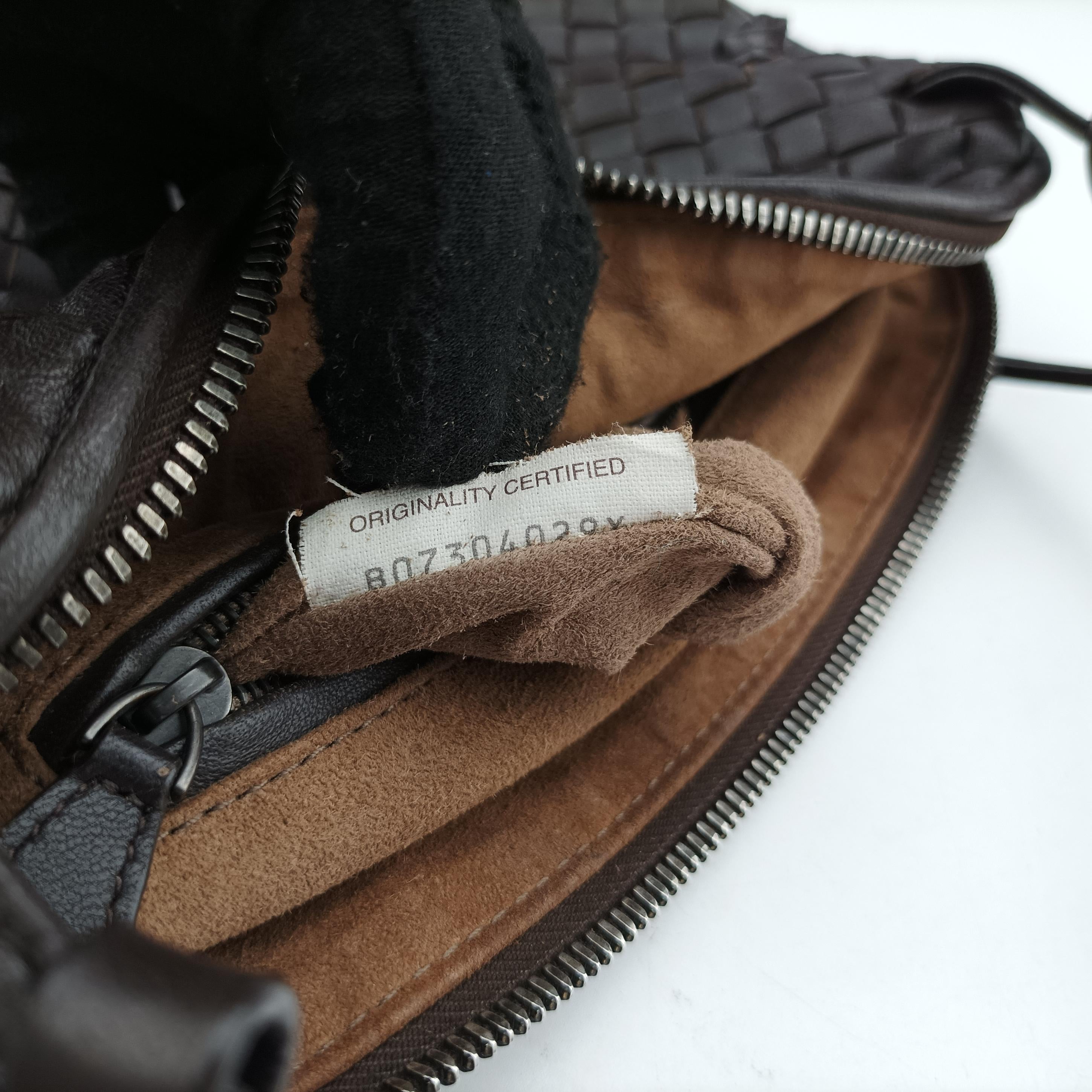 NODINI Intrecciato Brown lambskin B07304029Yノディーニ イントレチャート ブラウン ラムスキン B07304029Y