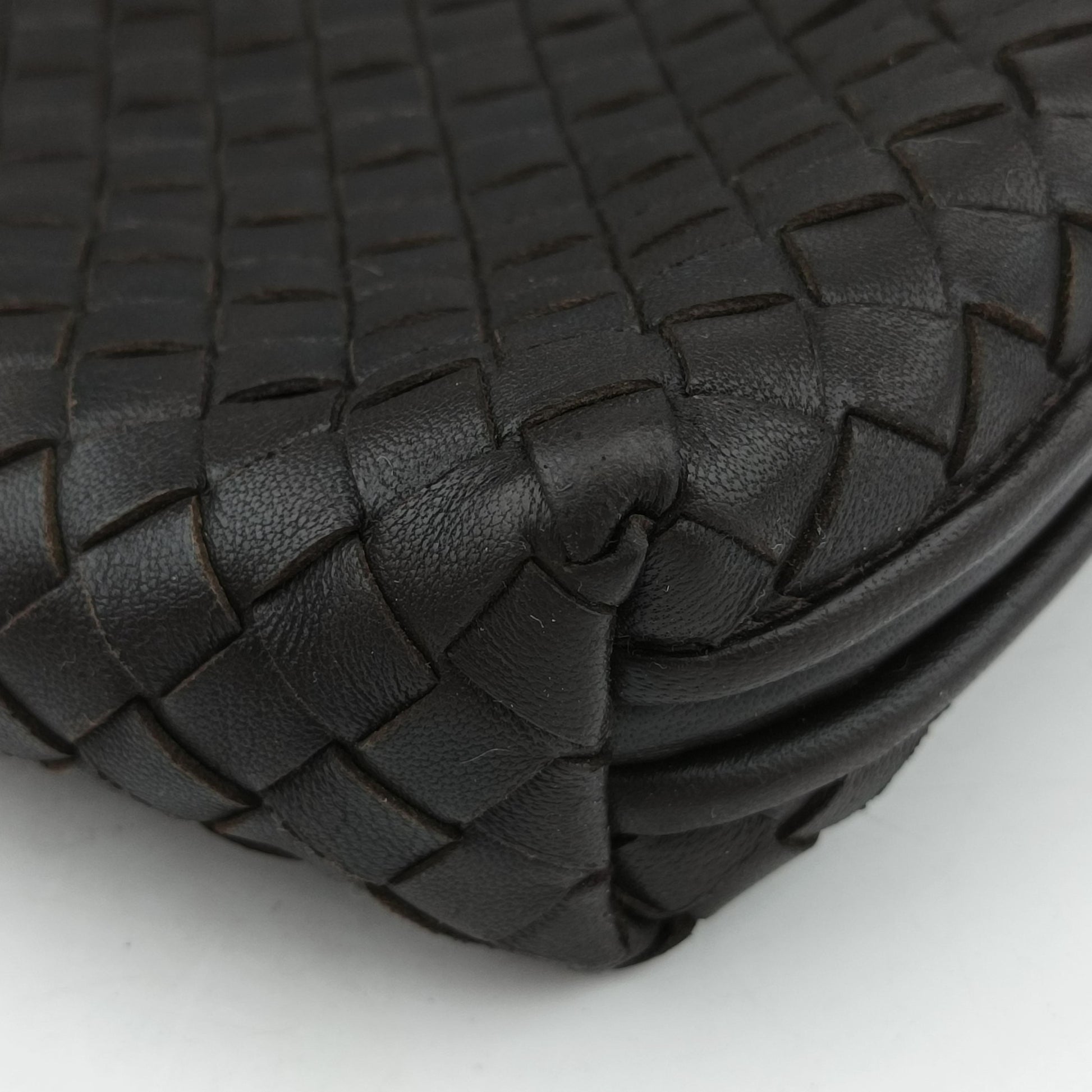 NODINI Intrecciato Brown lambskin B07304029Yノディーニ イントレチャート ブラウン ラムスキン B07304029Y