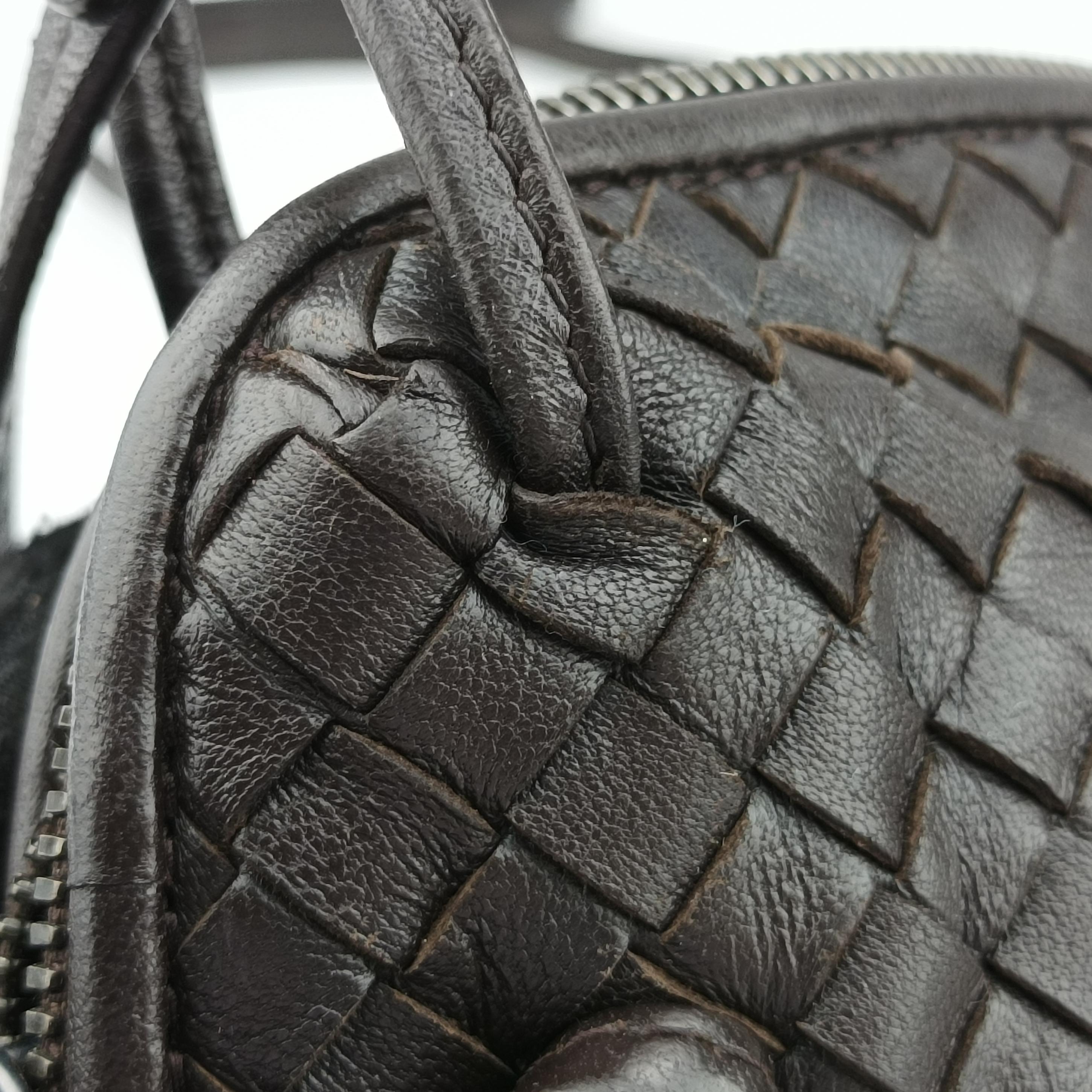 NODINI Intrecciato Brown lambskin B07304029Yノディーニ イントレチャート ブラウン ラムスキン B07304029Y