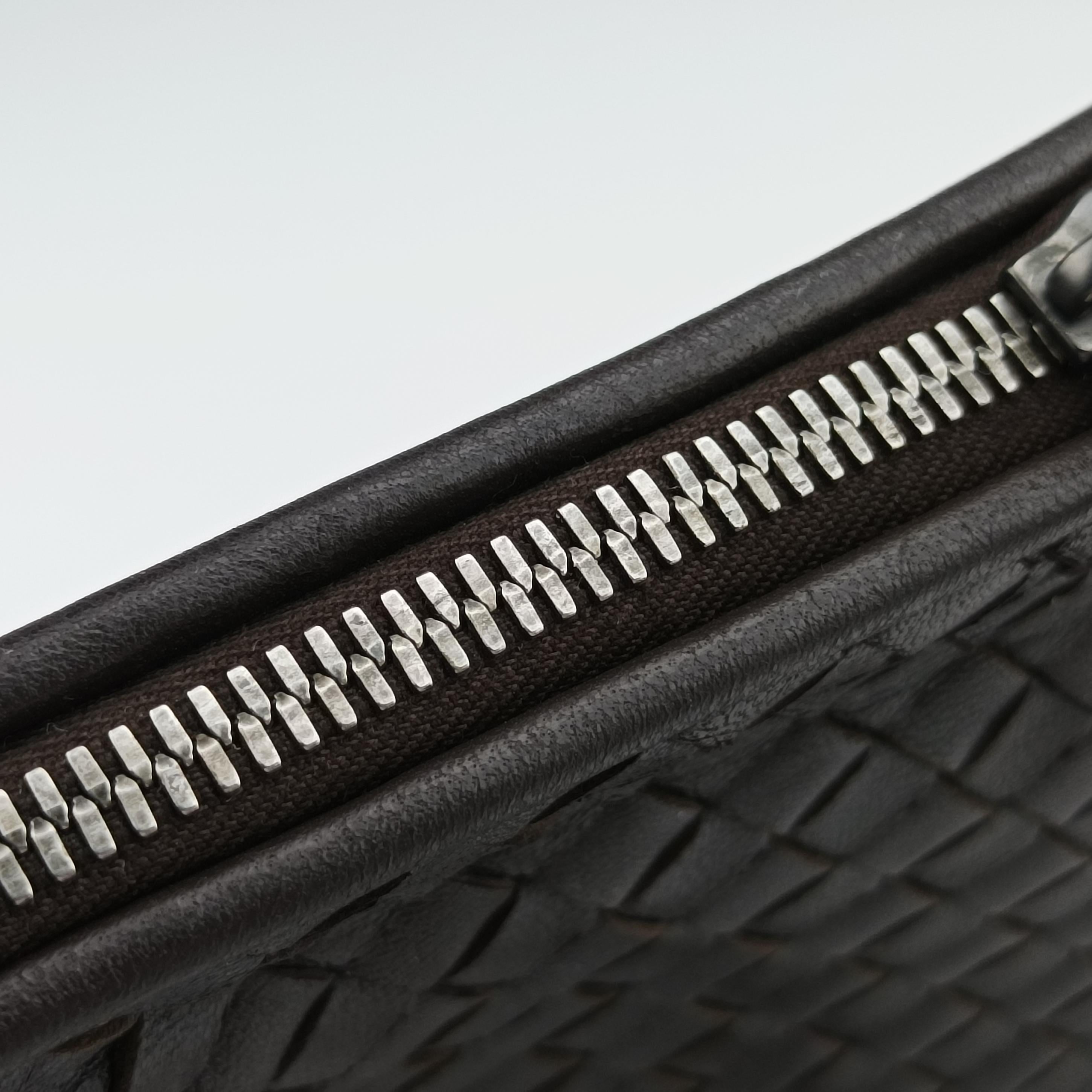 NODINI Intrecciato Brown lambskin B07304029Yノディーニ イントレチャート ブラウン ラムスキン B07304029Y