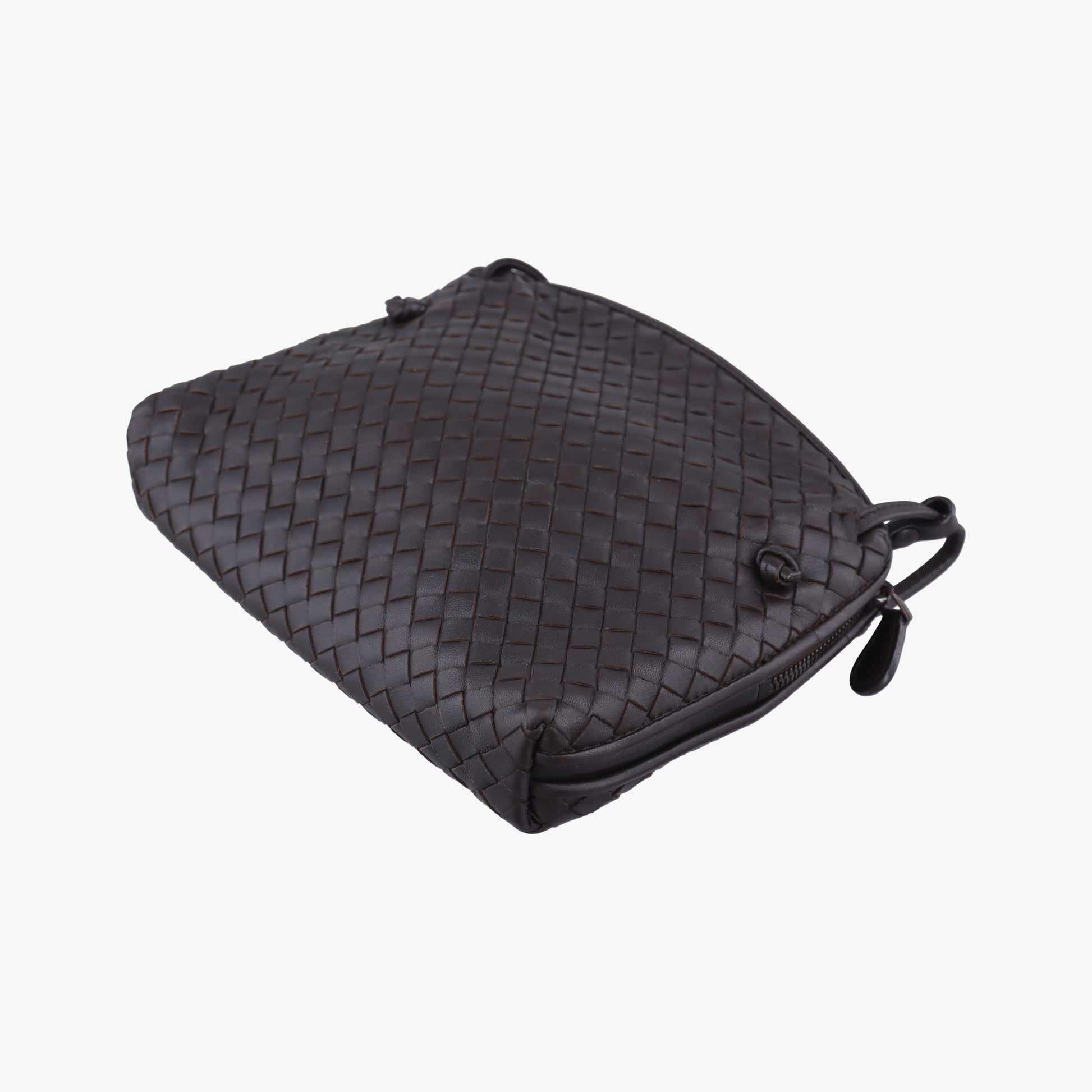 NODINI Intrecciato Brown lambskin B07304029Yノディーニ イントレチャート ブラウン ラムスキン B07304029Y