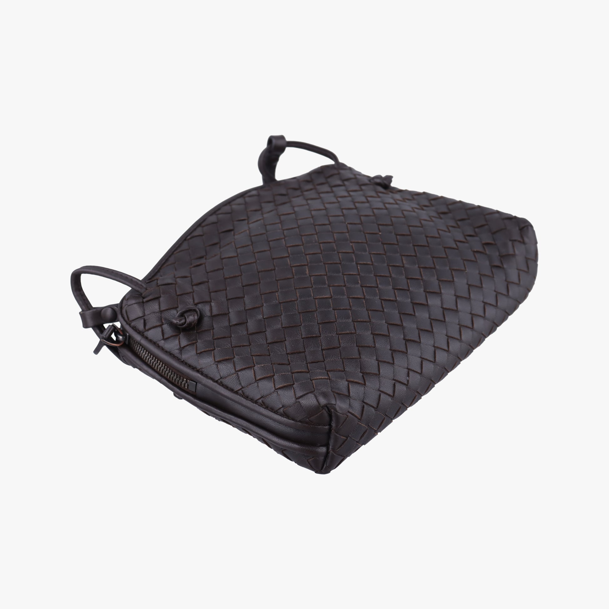 NODINI Intrecciato Brown lambskin B07304029Yノディーニ イントレチャート ブラウン ラムスキン B07304029Y