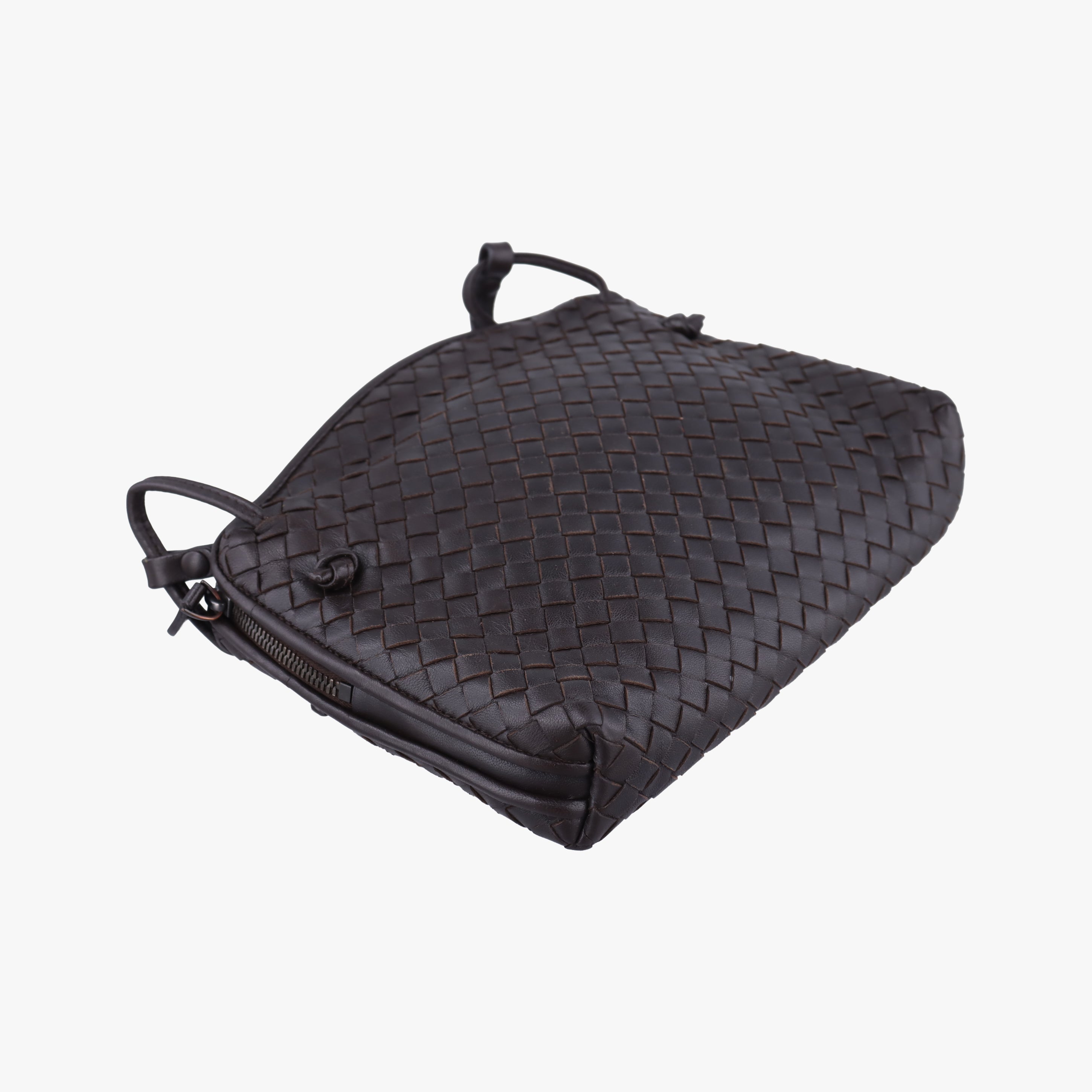 NODINI Intrecciato Brown lambskin B07304029Yノディーニ イントレチャート ブラウン ラムスキン B07304029Y