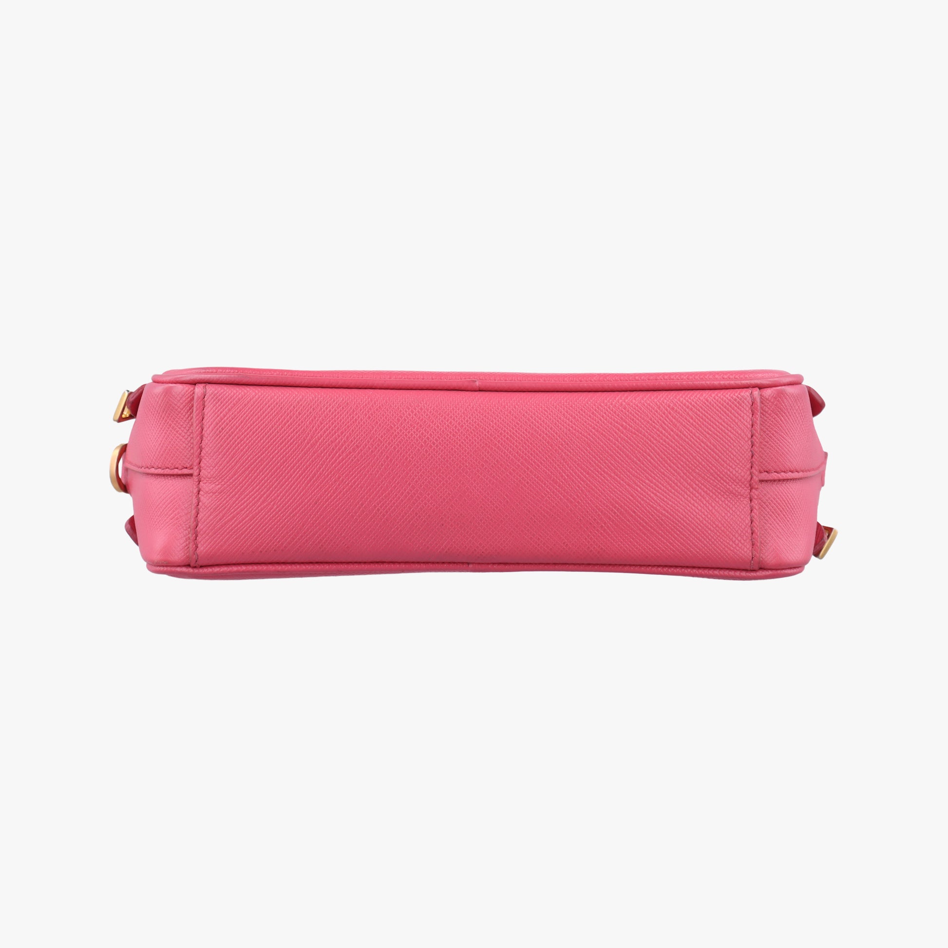 Double Zip pink SAFFIANO Leather 1NF002 7/Tダブルジップ ピンク サフィアーノレザー 1NF002 7/T