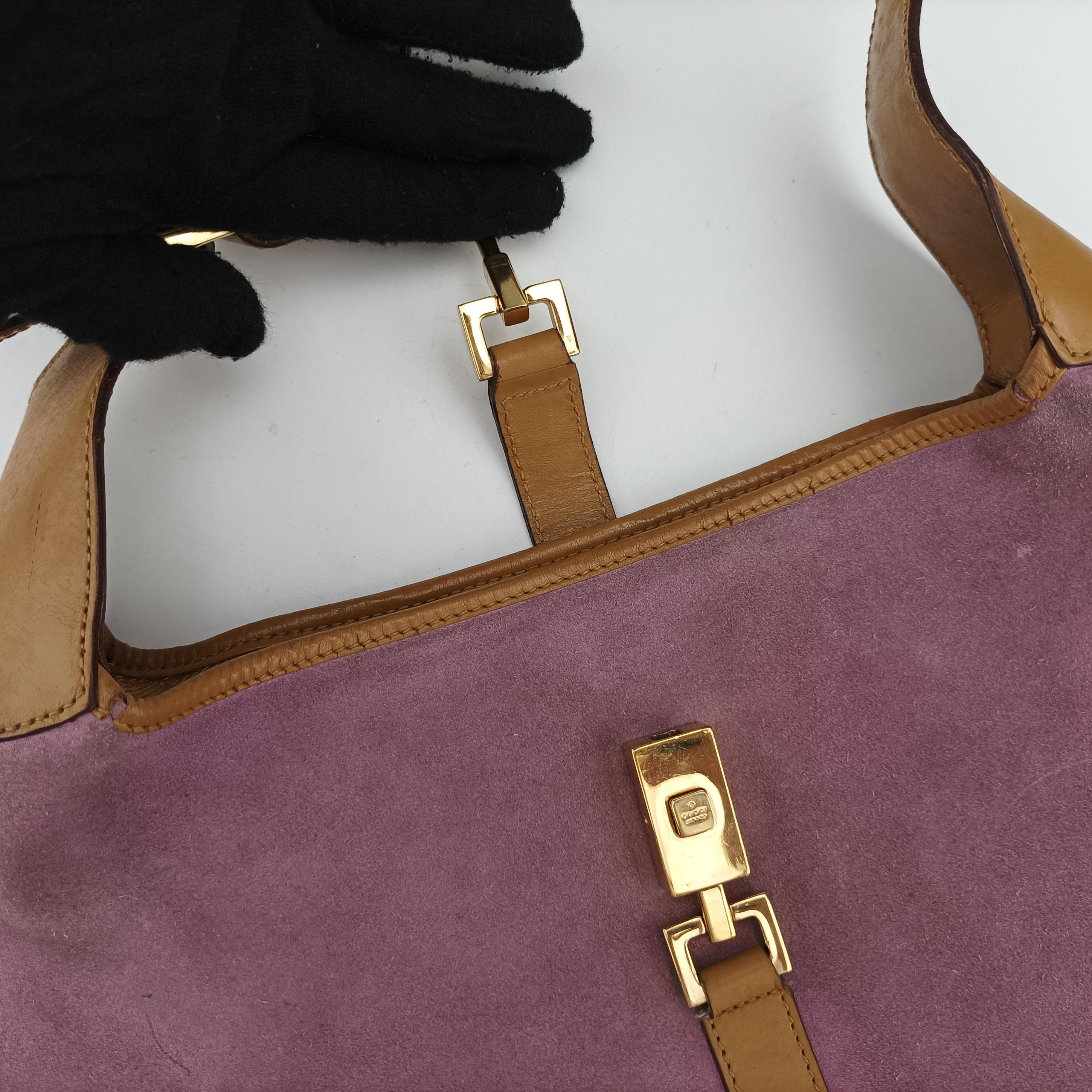 Jackie Pink×beige Suede × leather 001.33 ジャッキー ピンク×ベージュ スエード×レザー 001.33 