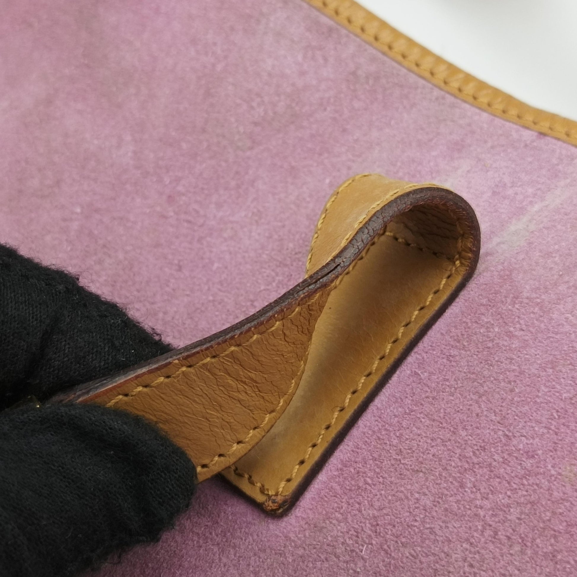 Jackie Pink×beige Suede × leather 001.33 ジャッキー ピンク×ベージュ スエード×レザー 001.33 