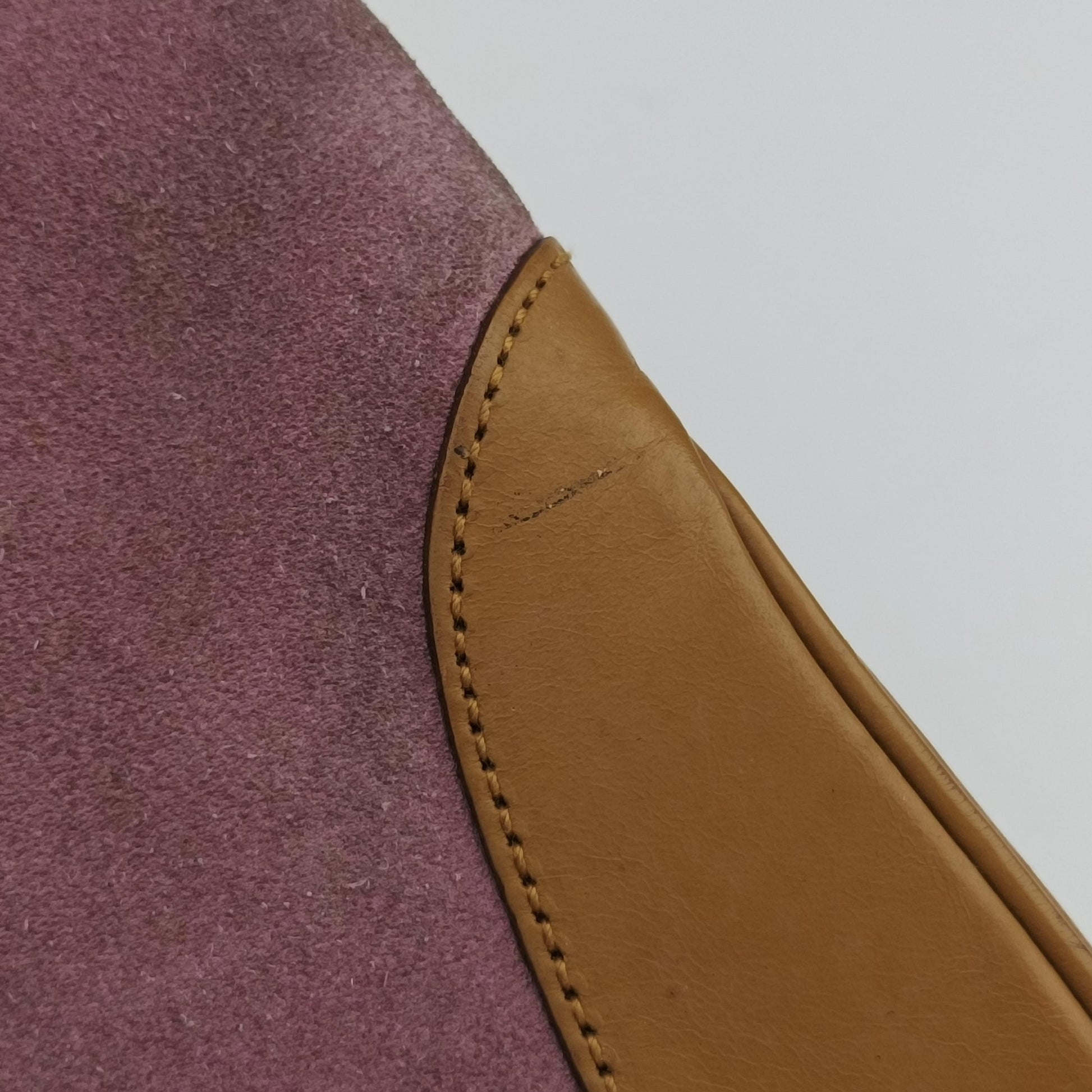 Jackie Pink×beige Suede × leather 001.33 ジャッキー ピンク×ベージュ スエード×レザー 001.33 