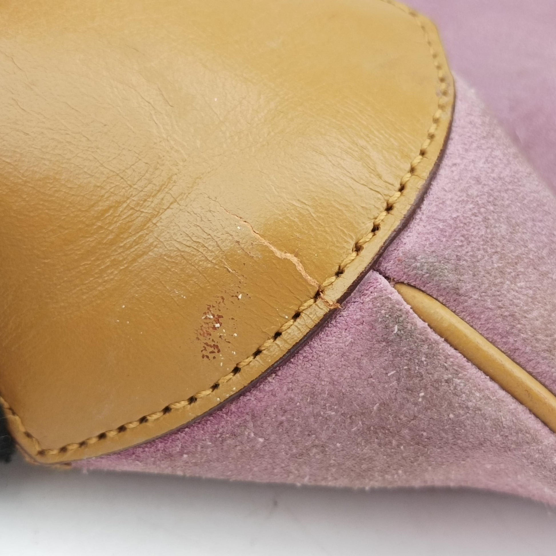 Jackie Pink×beige Suede × leather 001.33 ジャッキー ピンク×ベージュ スエード×レザー 001.33 