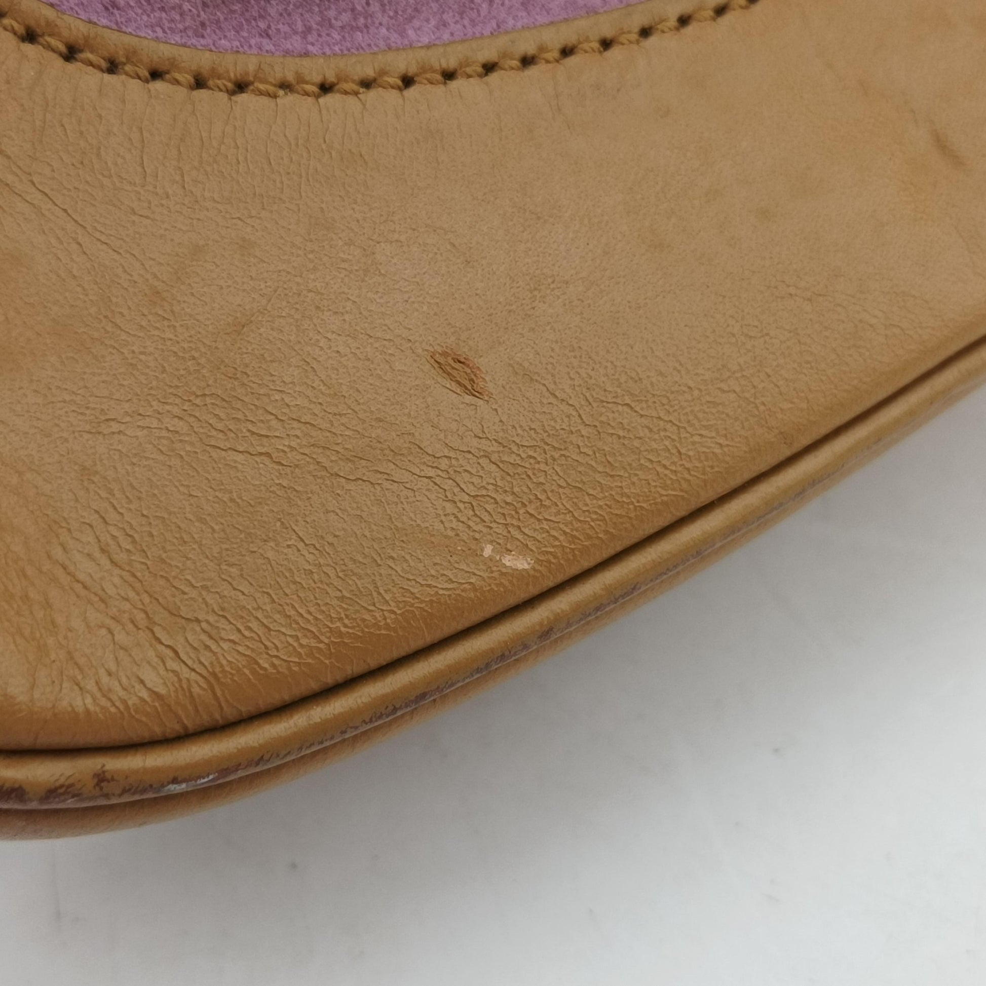 Jackie Pink×beige Suede × leather 001.33 ジャッキー ピンク×ベージュ スエード×レザー 001.33 