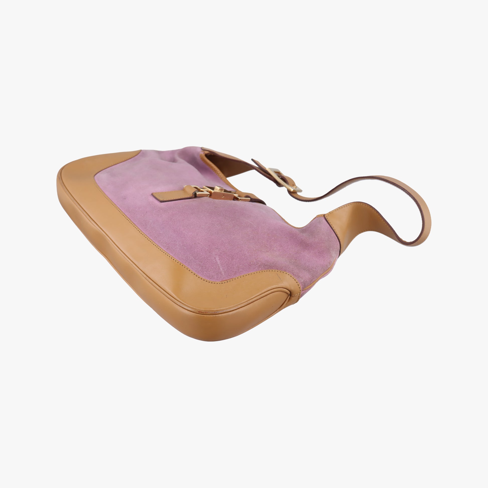 Jackie Pink×beige Suede × leather 001.33 ジャッキー ピンク×ベージュ スエード×レザー 001.33 