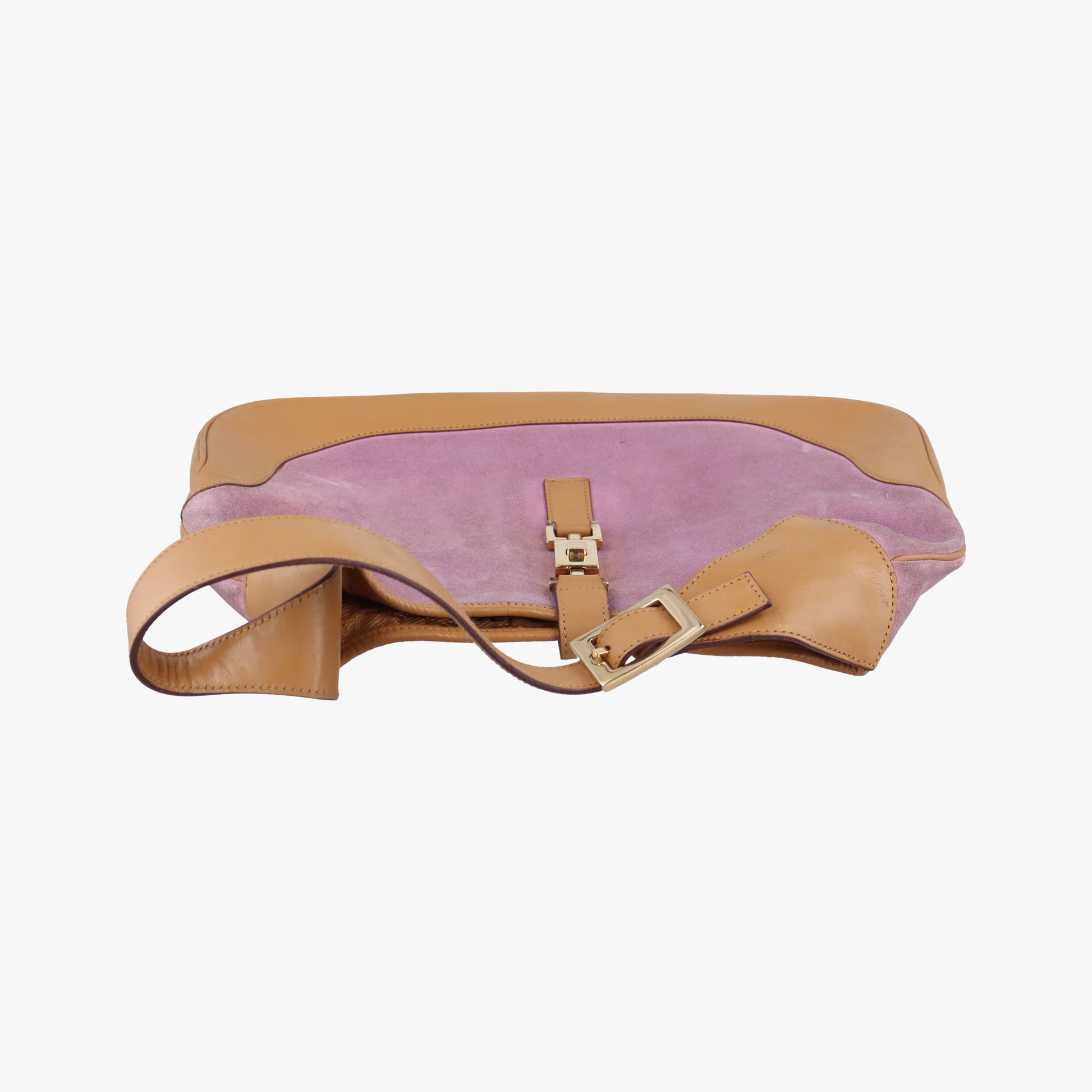 Jackie Pink×beige Suede × leather 001.33 ジャッキー ピンク×ベージュ スエード×レザー 001.33 