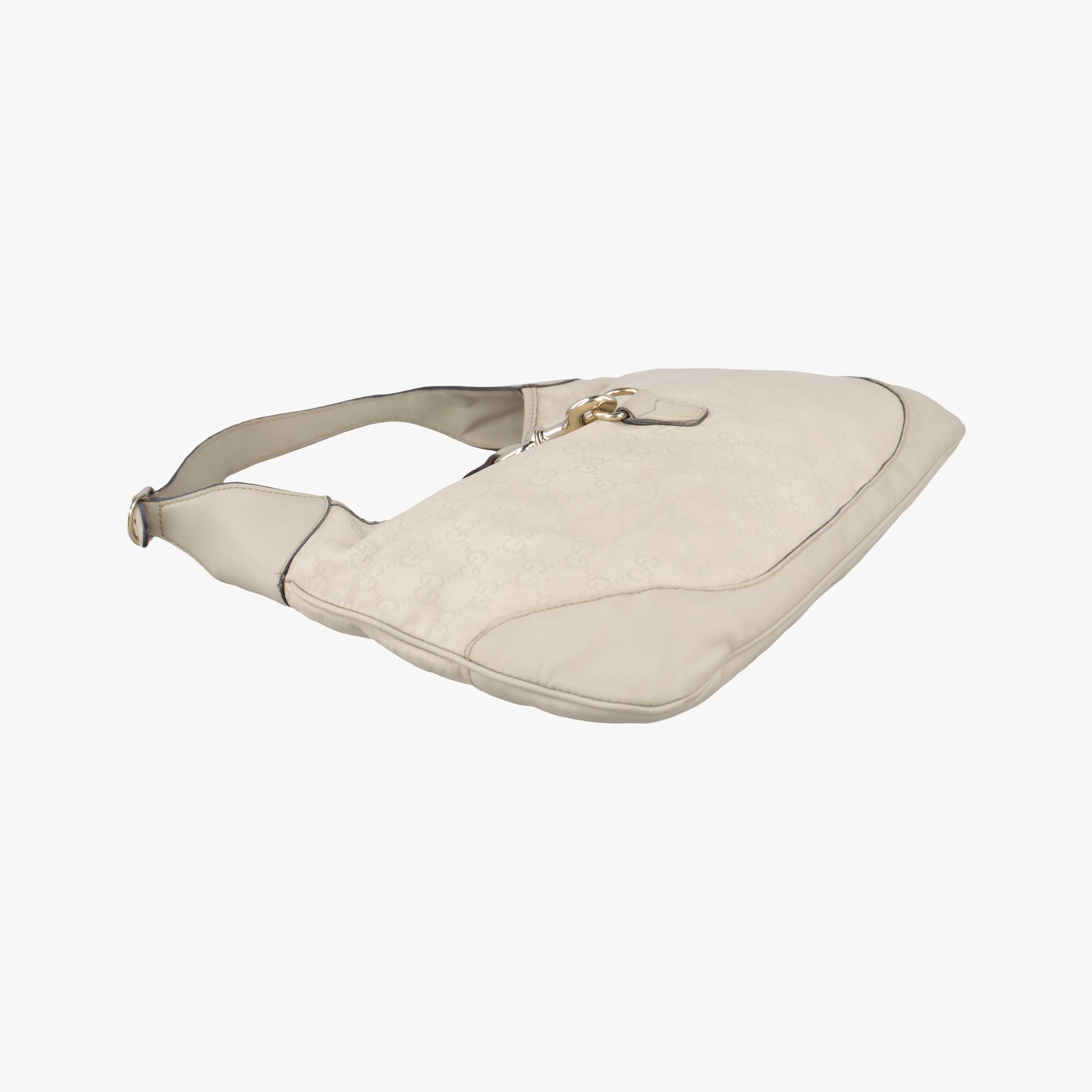 Jackie O Hobo Bouvier Floral White Leather 153029 G1311391フローラ ジャッキー オ ホーボー ホワイト レザー 153029 G1311391