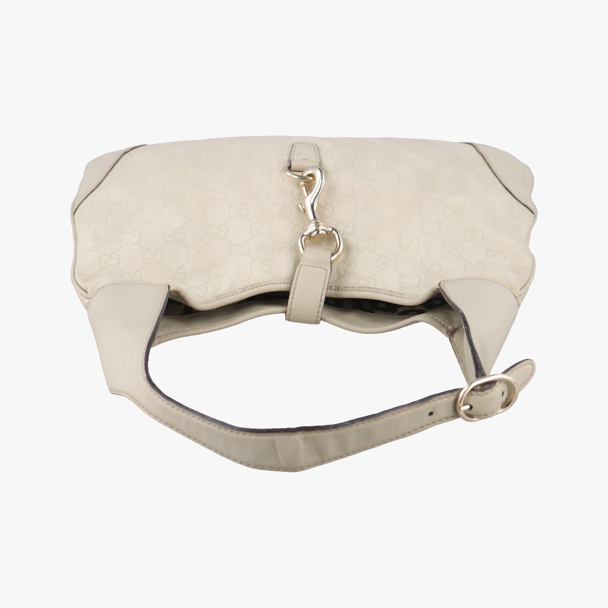 Jackie O Hobo Bouvier Floral White Leather 153029 G1311391フローラ ジャッキー オ ホーボー ホワイト レザー 153029 G1311391