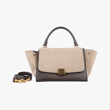 TRAPEZE beige×Grey Leather x suede S-CU-3194トラペーズミディアム ベージュ×グレー レザー×スエード S-CU-3194