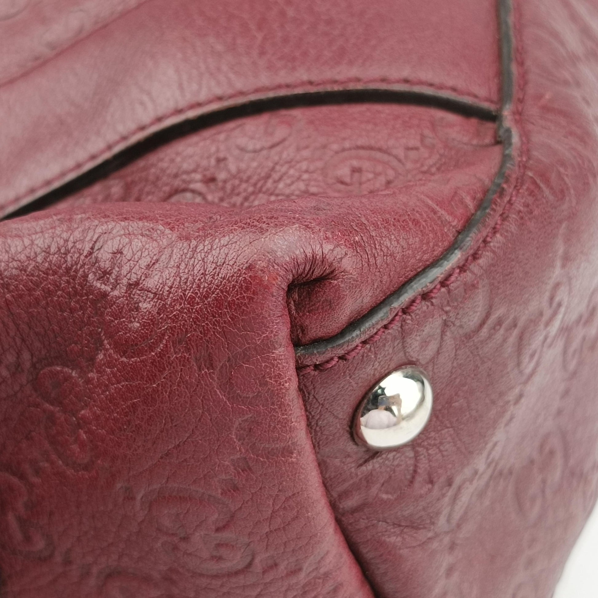 Guccissima Tender Bamboo Bar Burgundy Leather 355773 I016116205グッチッシマ テンダー バンブーバー ワインレッド レザー 355773 I016116205