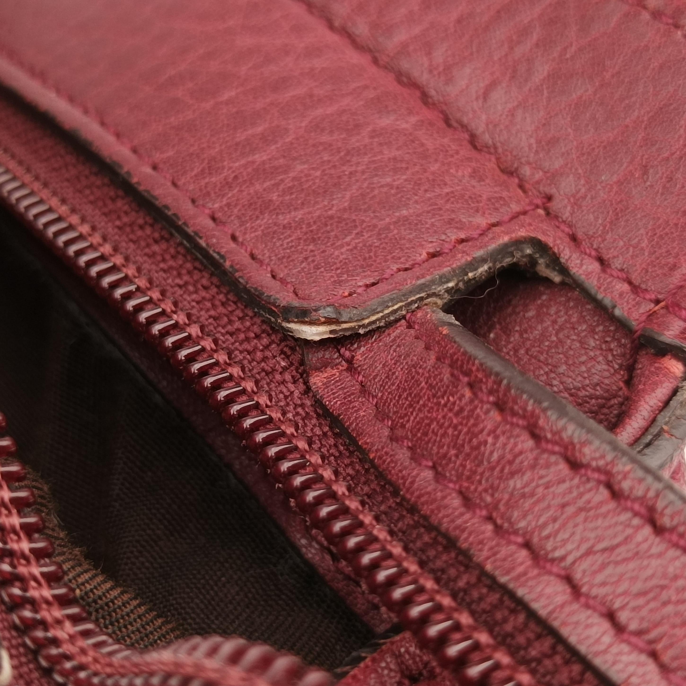 Guccissima Tender Bamboo Bar Burgundy Leather 355773 I016116205グッチッシマ テンダー バンブーバー ワインレッド レザー 355773 I016116205