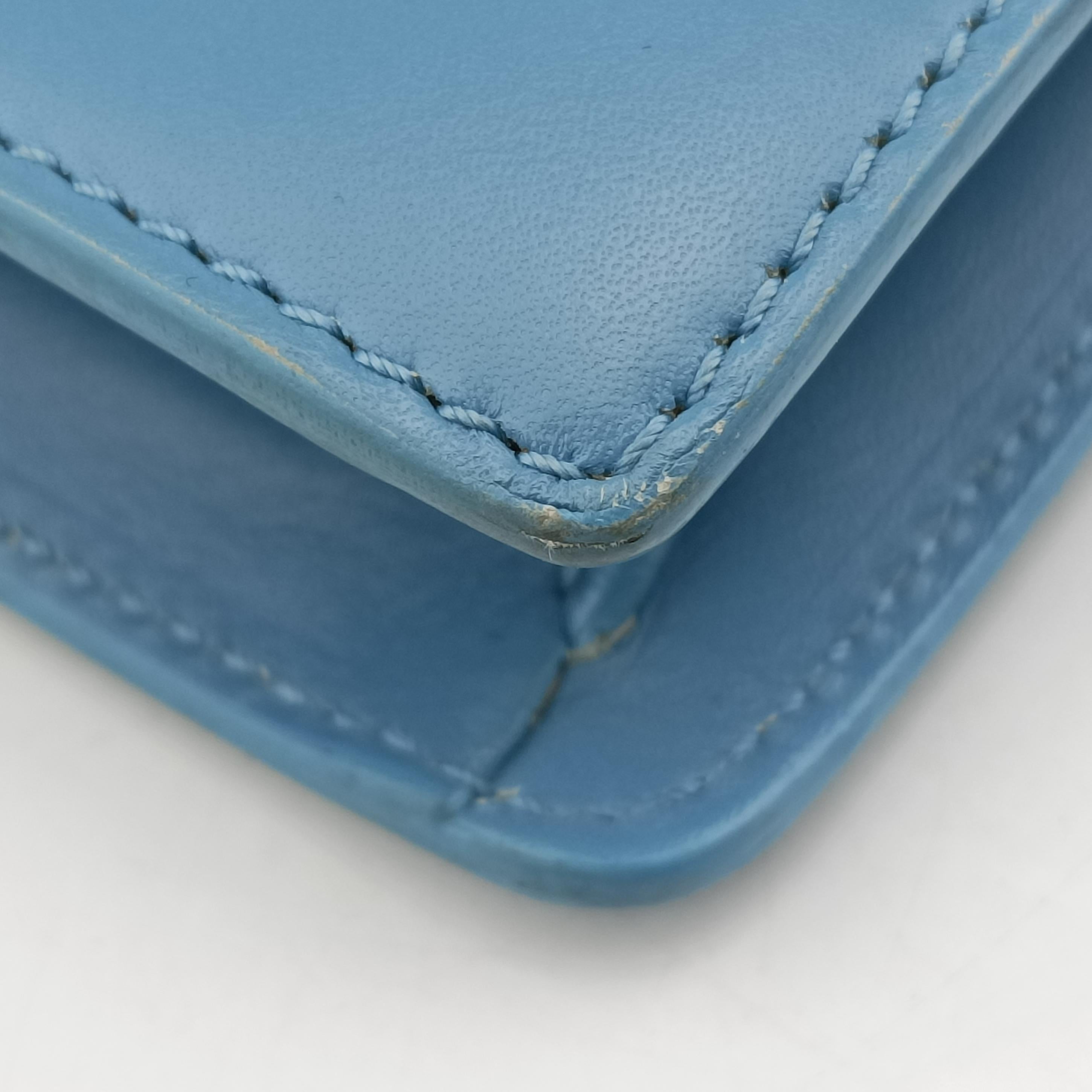 Small Betty Flap Blue Leather 314516 314516.000926ベティ スモール ブルー レザー 314516 314516.000926