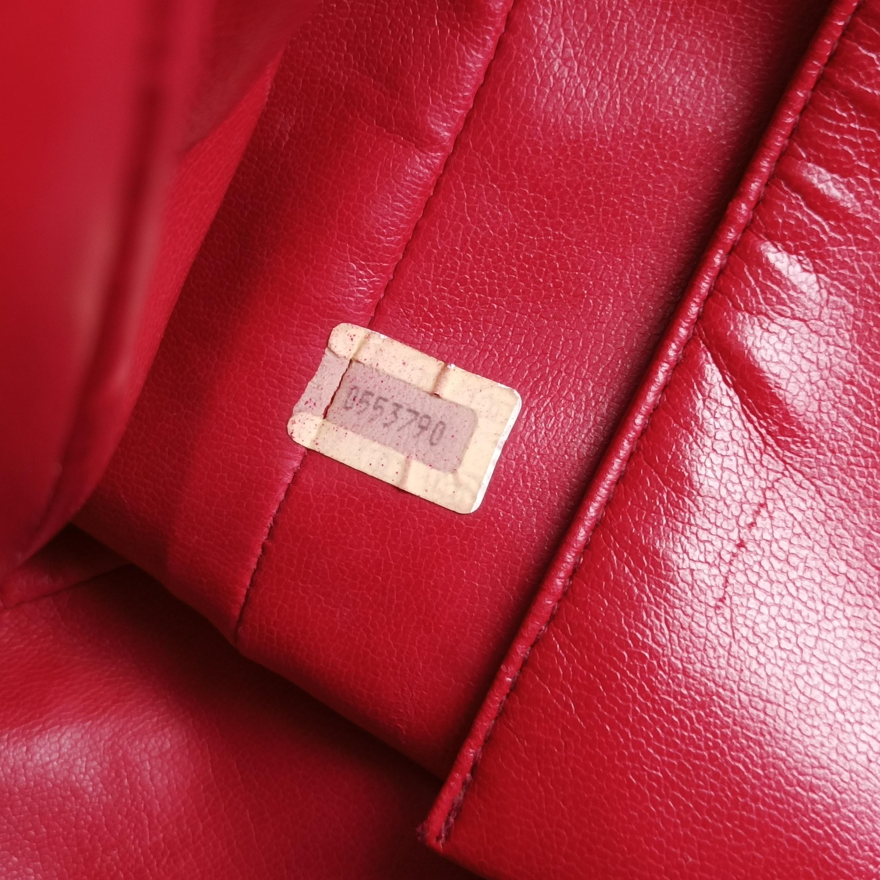 Chain Tote Red lambskin 0553790チェーン トート レッド ラムスキン 0553790