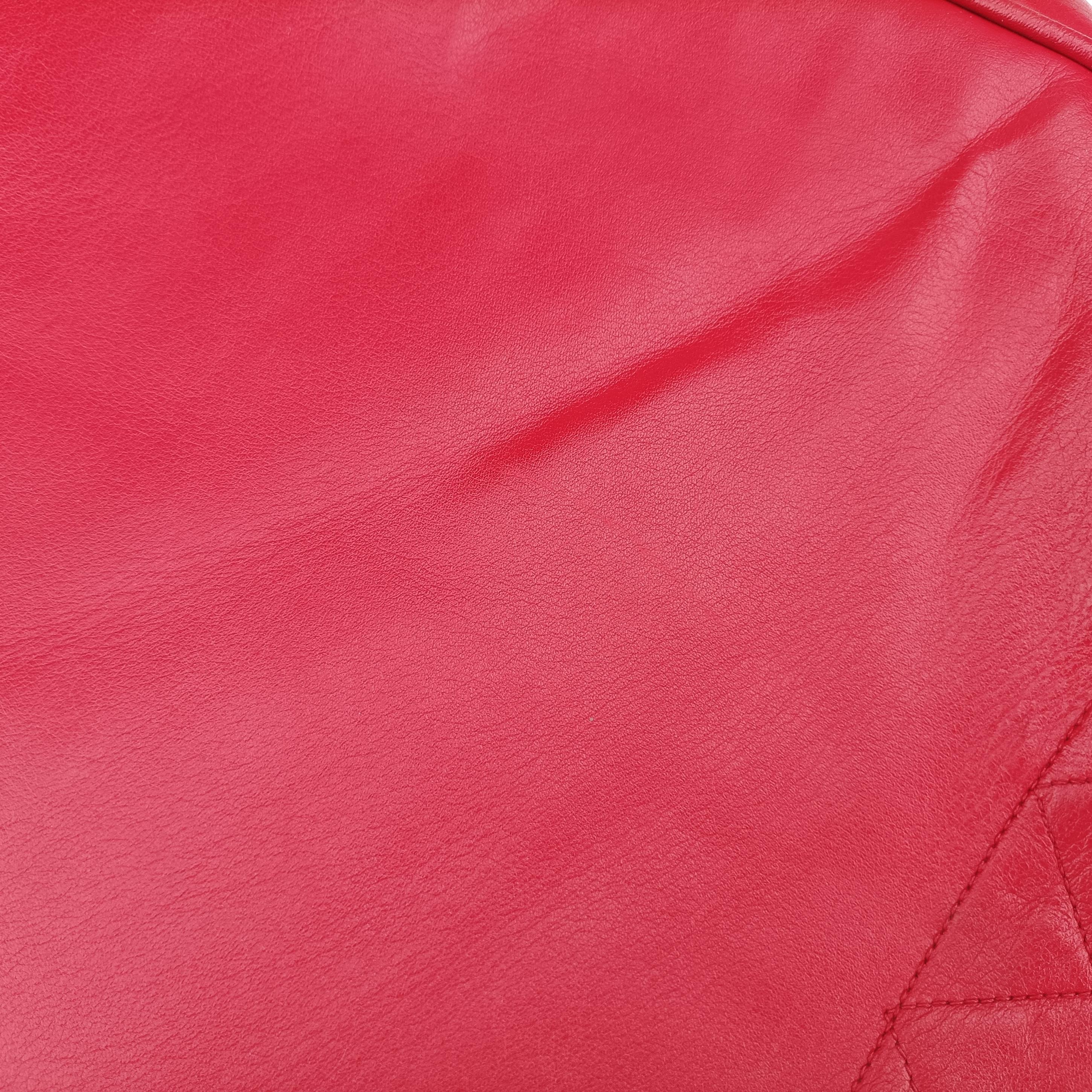 Chain Tote Red lambskin 0553790チェーン トート レッド ラムスキン 0553790