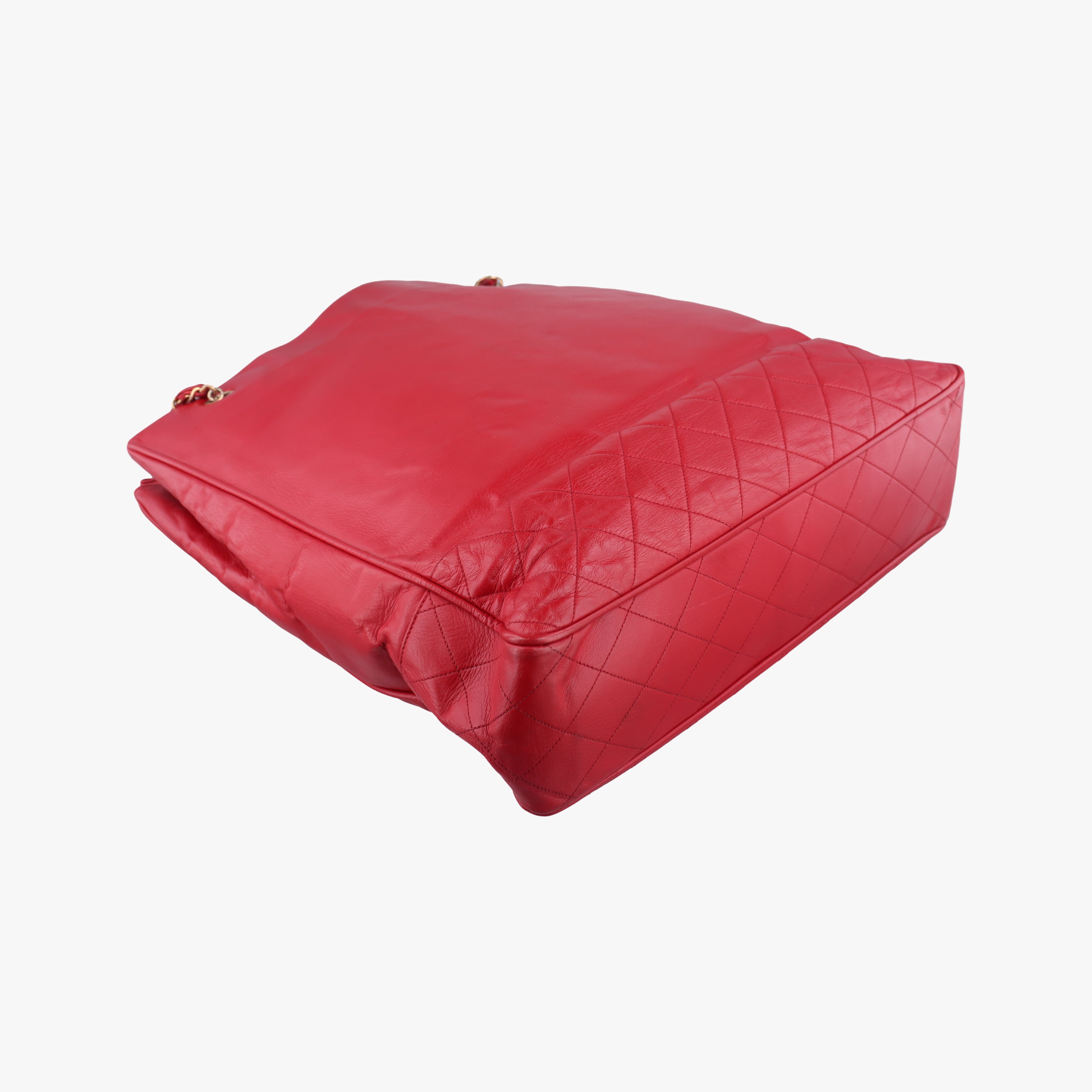 Chain Tote Red lambskin 0553790チェーン トート レッド ラムスキン 0553790