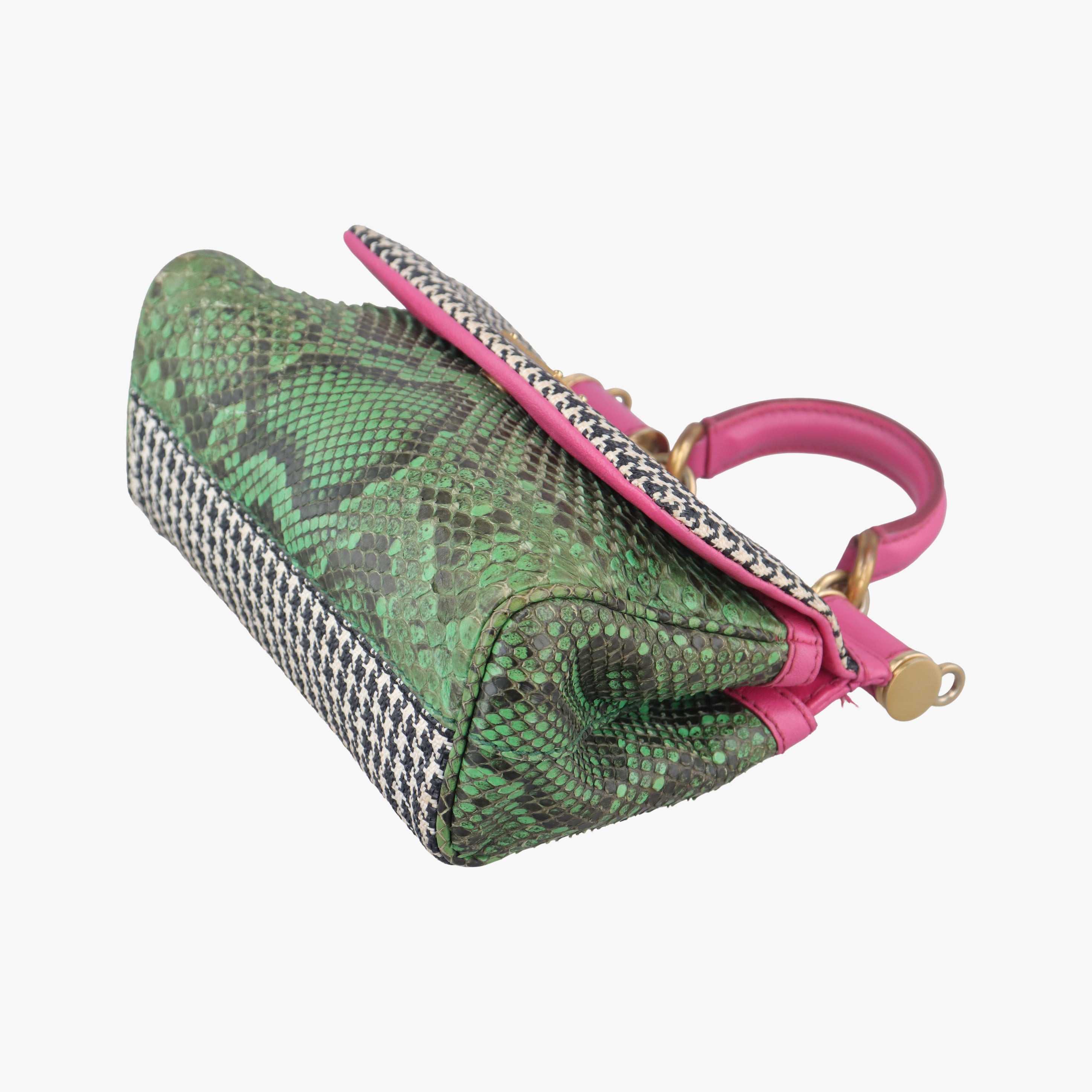 SICILY Multicolour Leather x Canvas × Snakeskin シシリー マルチカラー レザー×キャンバス× スネークスキン 