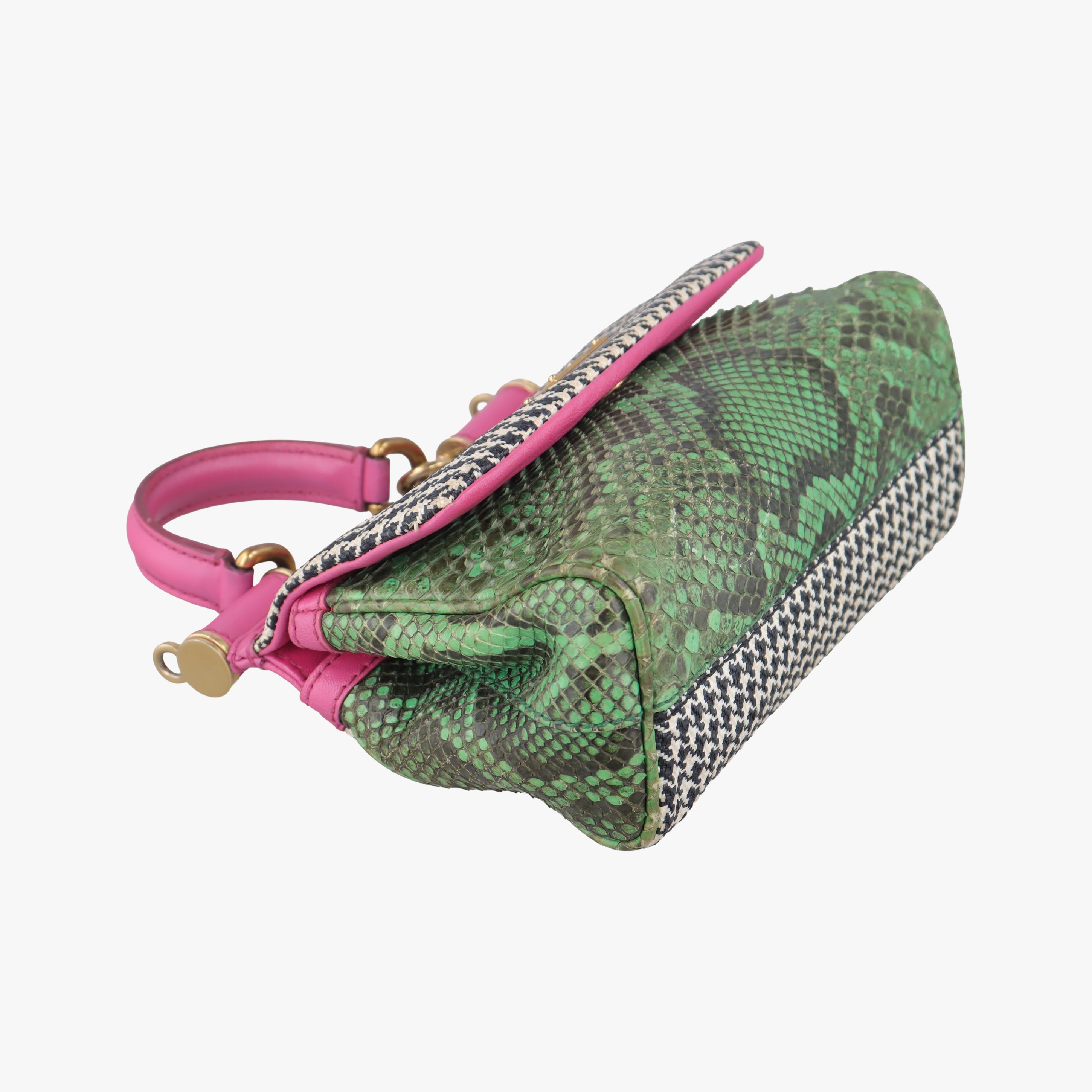 SICILY Multicolour Leather x Canvas × Snakeskin シシリー マルチカラー レザー×キャンバス× スネークスキン 