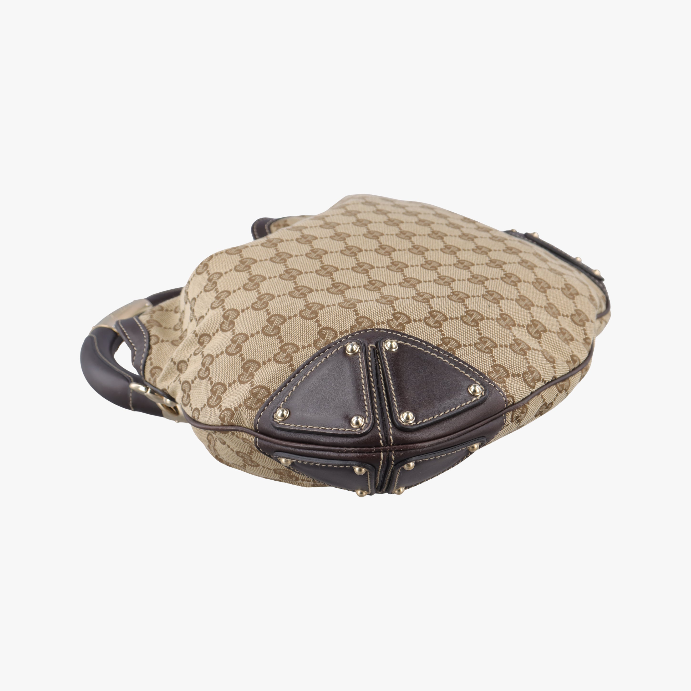 Indy Babouska Brown canvas x leather 185566 C3187085インディ ブラウン キャンバス×レザー 185566 C3187085