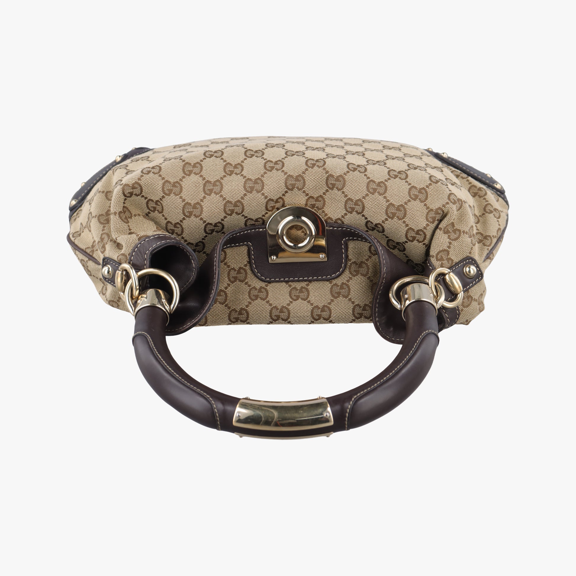 Indy Babouska Brown canvas x leather 185566 C3187085インディ ブラウン キャンバス×レザー 185566 C3187085