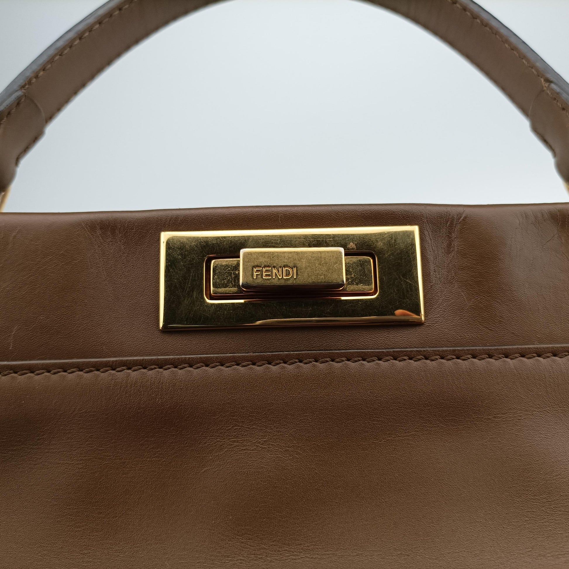 PEEKABOO Large Brown Leather 8BN210 8BN210-Q4J-139-2372ピーカブー ラージ ブラウン レザー 8BN210 8BN210-Q4J-139-2372