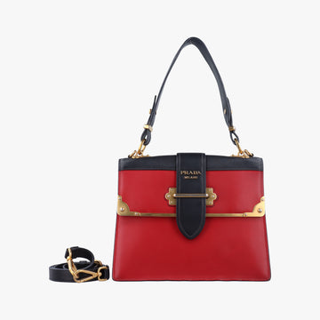 Cahier Red×Black Leather 1BA070 25カイエ レッド×ブラック レザー 1BA070 25