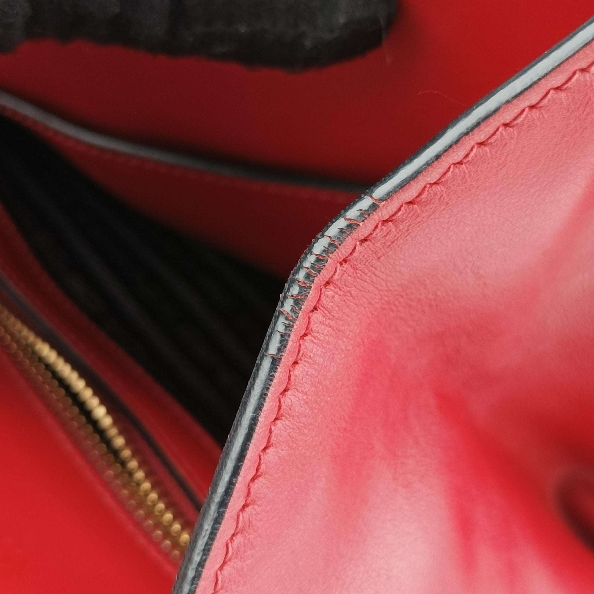 Cahier Red×Black Leather 1BA070 25カイエ レッド×ブラック レザー 1BA070 25