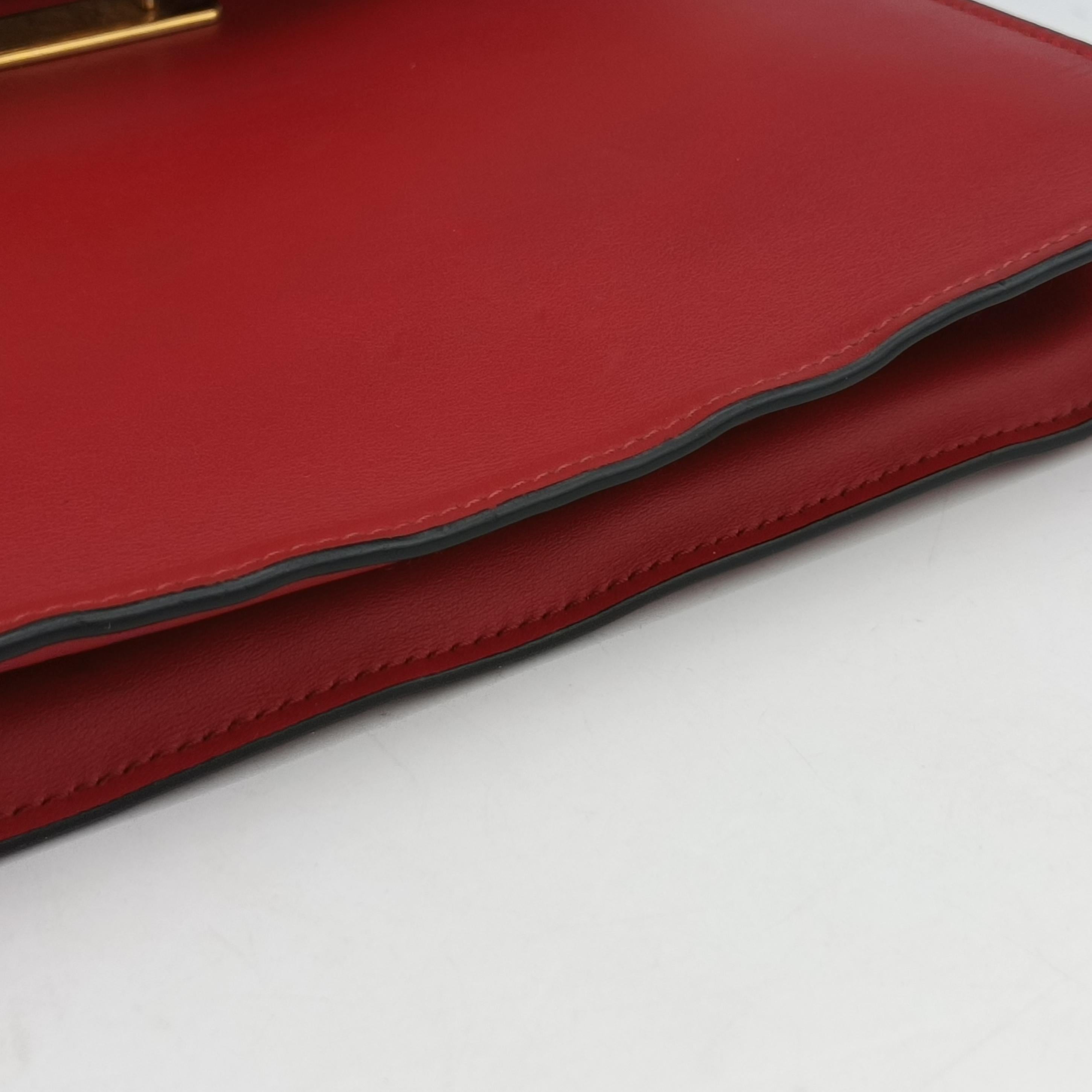 Cahier Red×Black Leather 1BA070 25カイエ レッド×ブラック レザー 1BA070 25