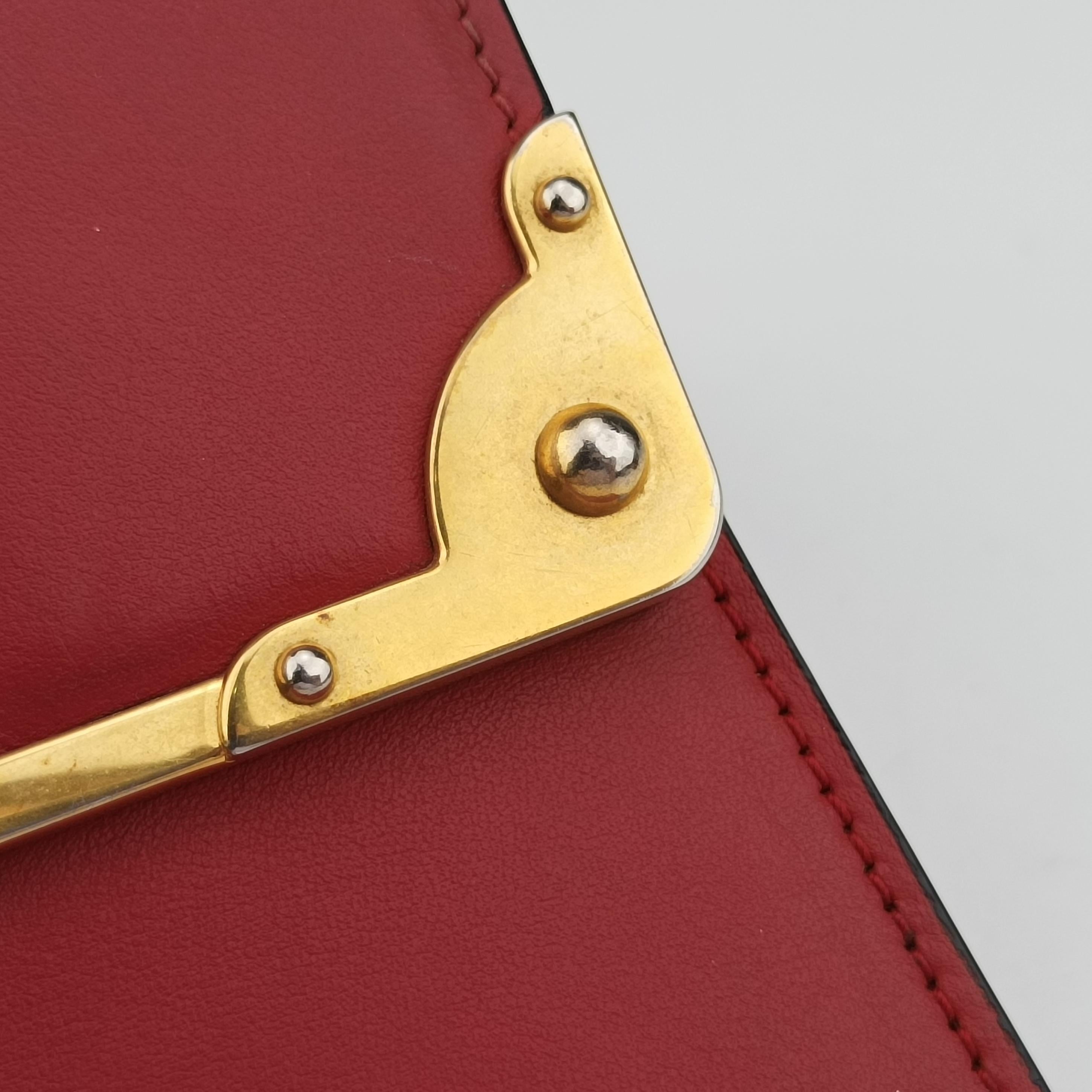 Cahier Red×Black Leather 1BA070 25カイエ レッド×ブラック レザー 1BA070 25