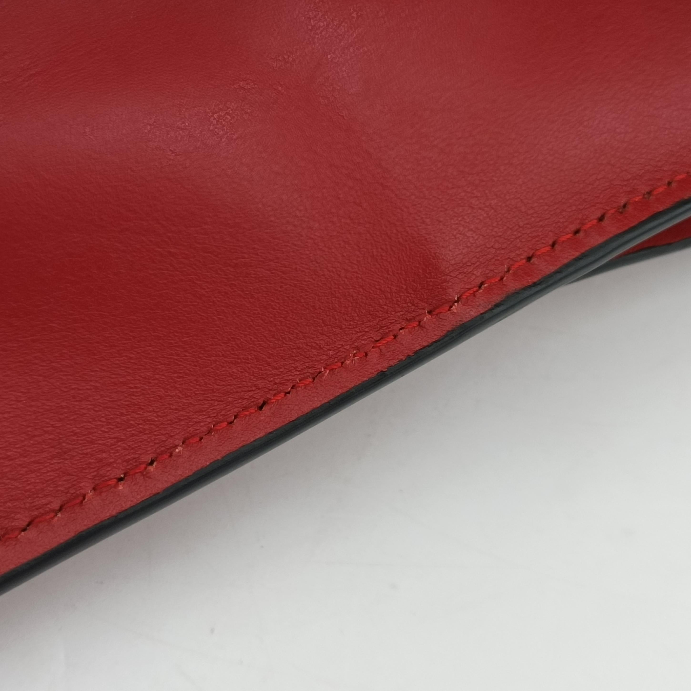 Cahier Red×Black Leather 1BA070 25カイエ レッド×ブラック レザー 1BA070 25
