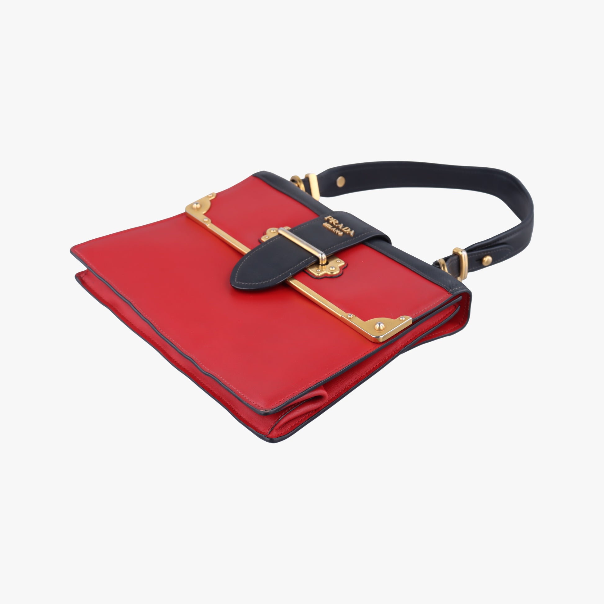 Cahier Red×Black Leather 1BA070 25カイエ レッド×ブラック レザー 1BA070 25