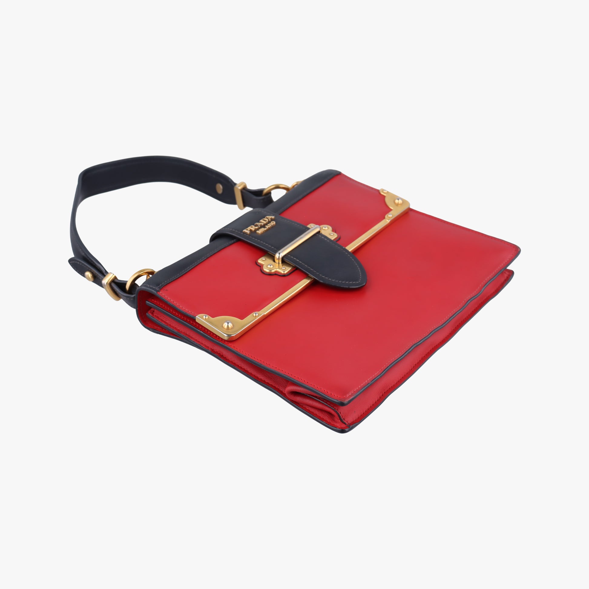 Cahier Red×Black Leather 1BA070 25カイエ レッド×ブラック レザー 1BA070 25