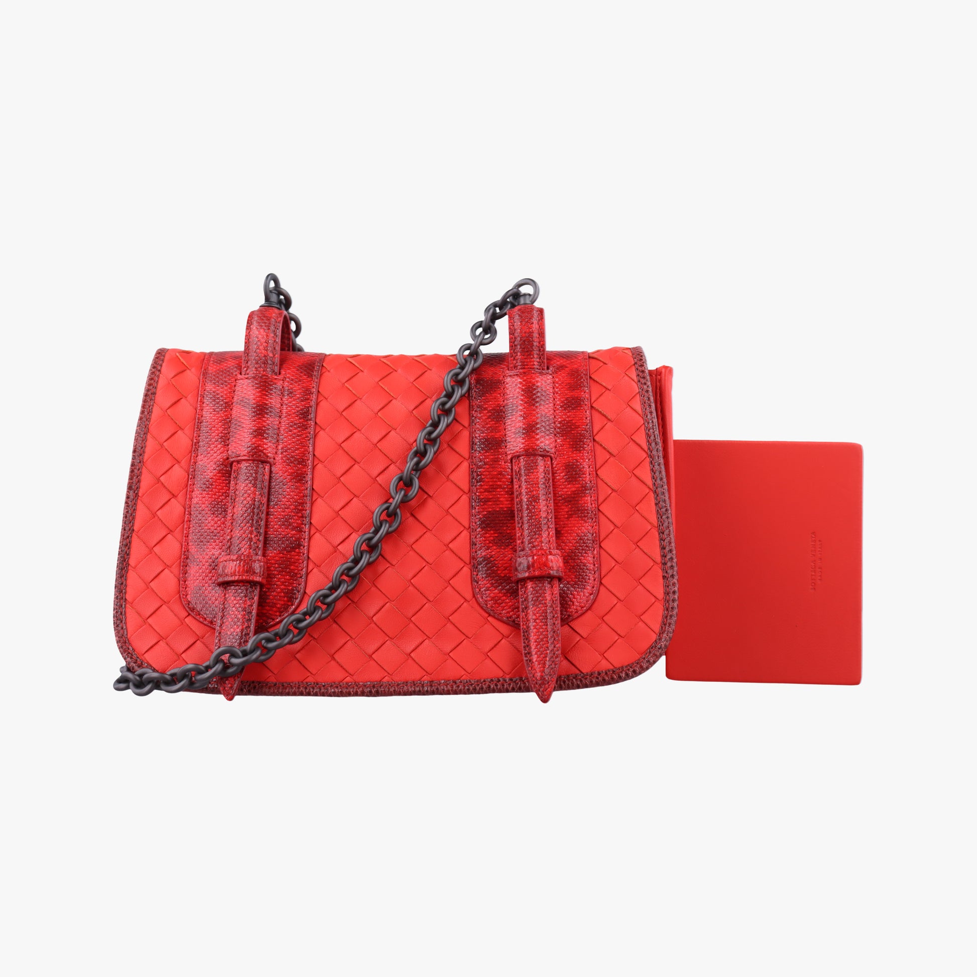 Intrecciato Red lambskin B05326392Wイントレチャート レッド ラムスキン B05326392W