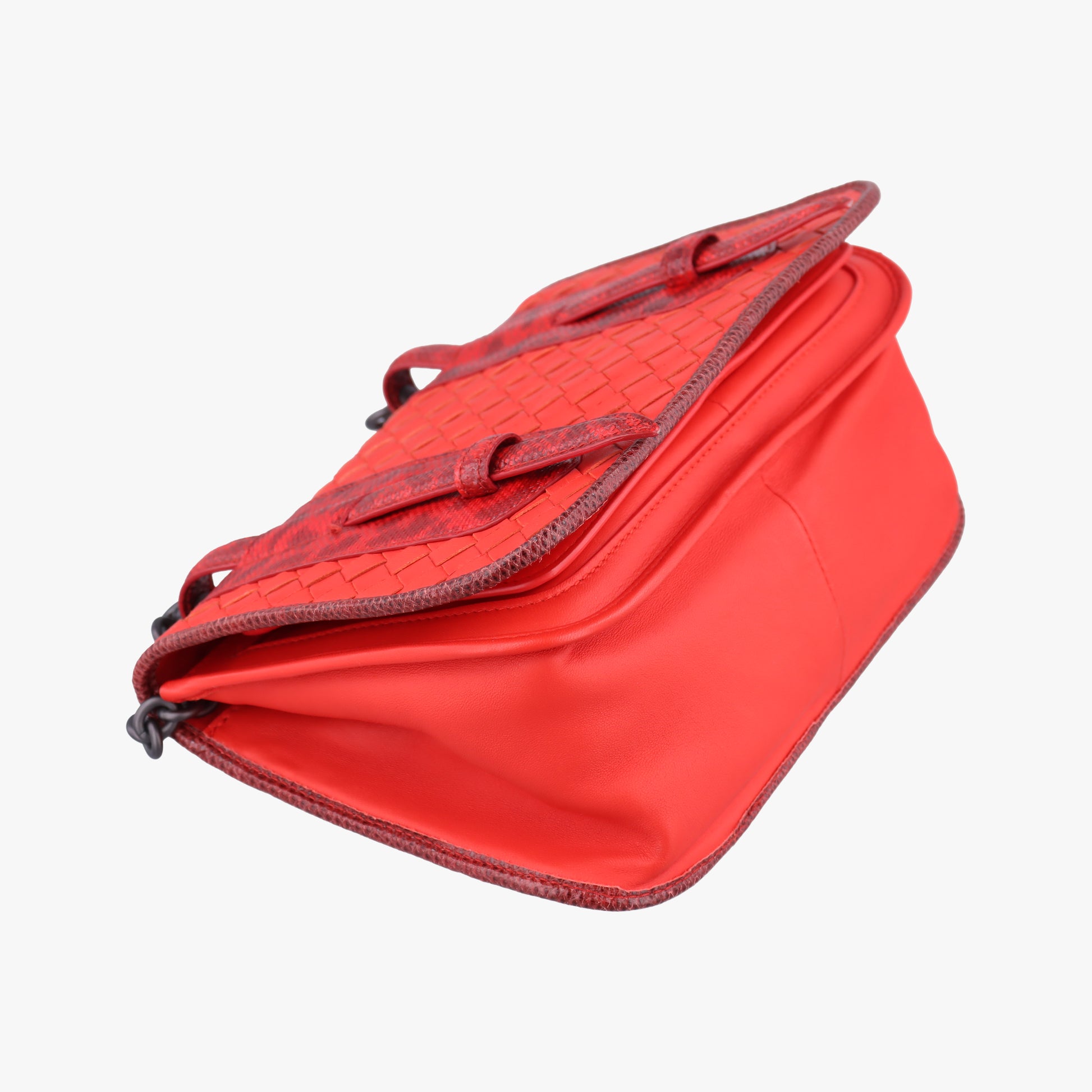 Intrecciato Red lambskin B05326392Wイントレチャート レッド ラムスキン B05326392W