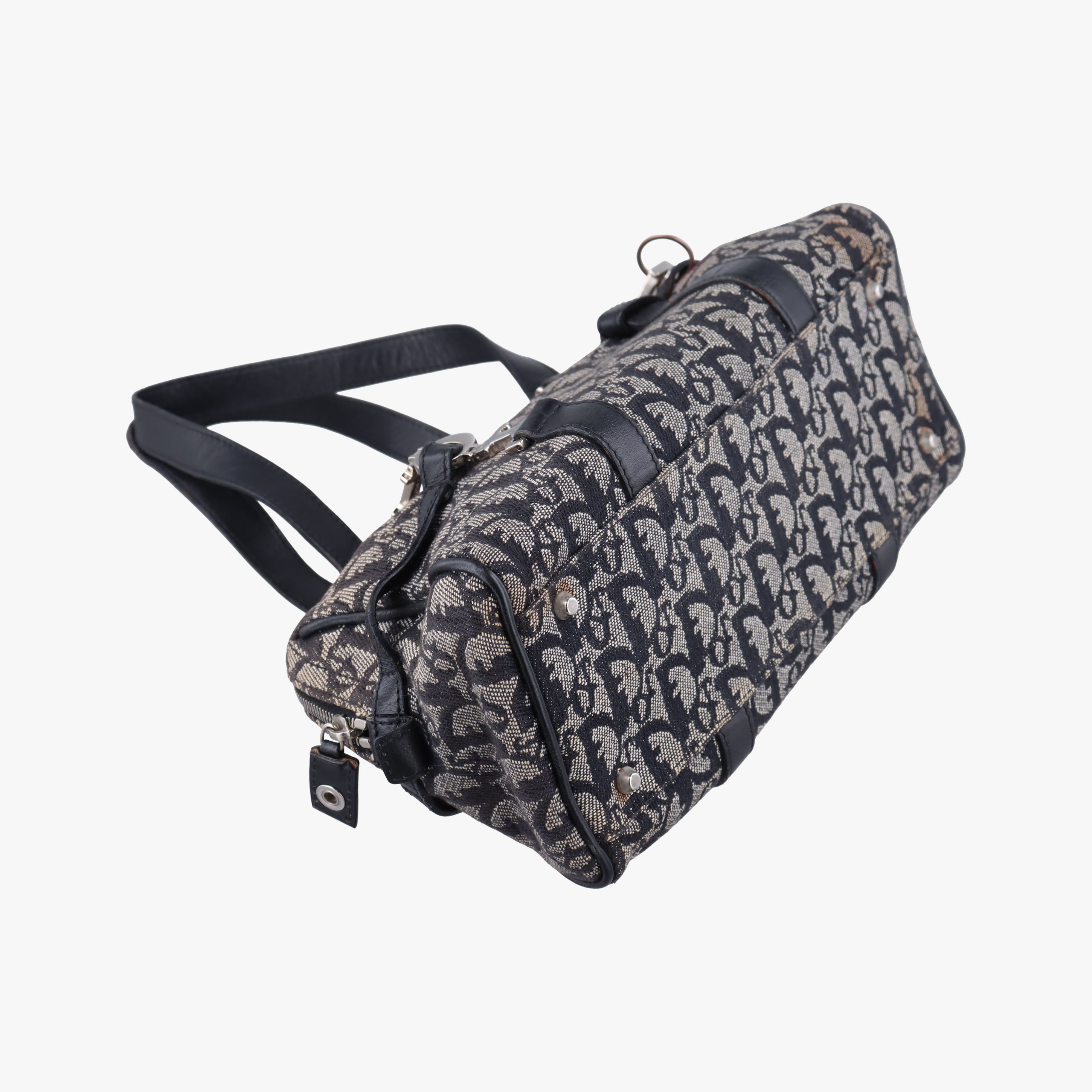 Trotter beige×navy Jacquard BO E 0044トロッター ベージュ×ネイビー ジャガード BO E 0044