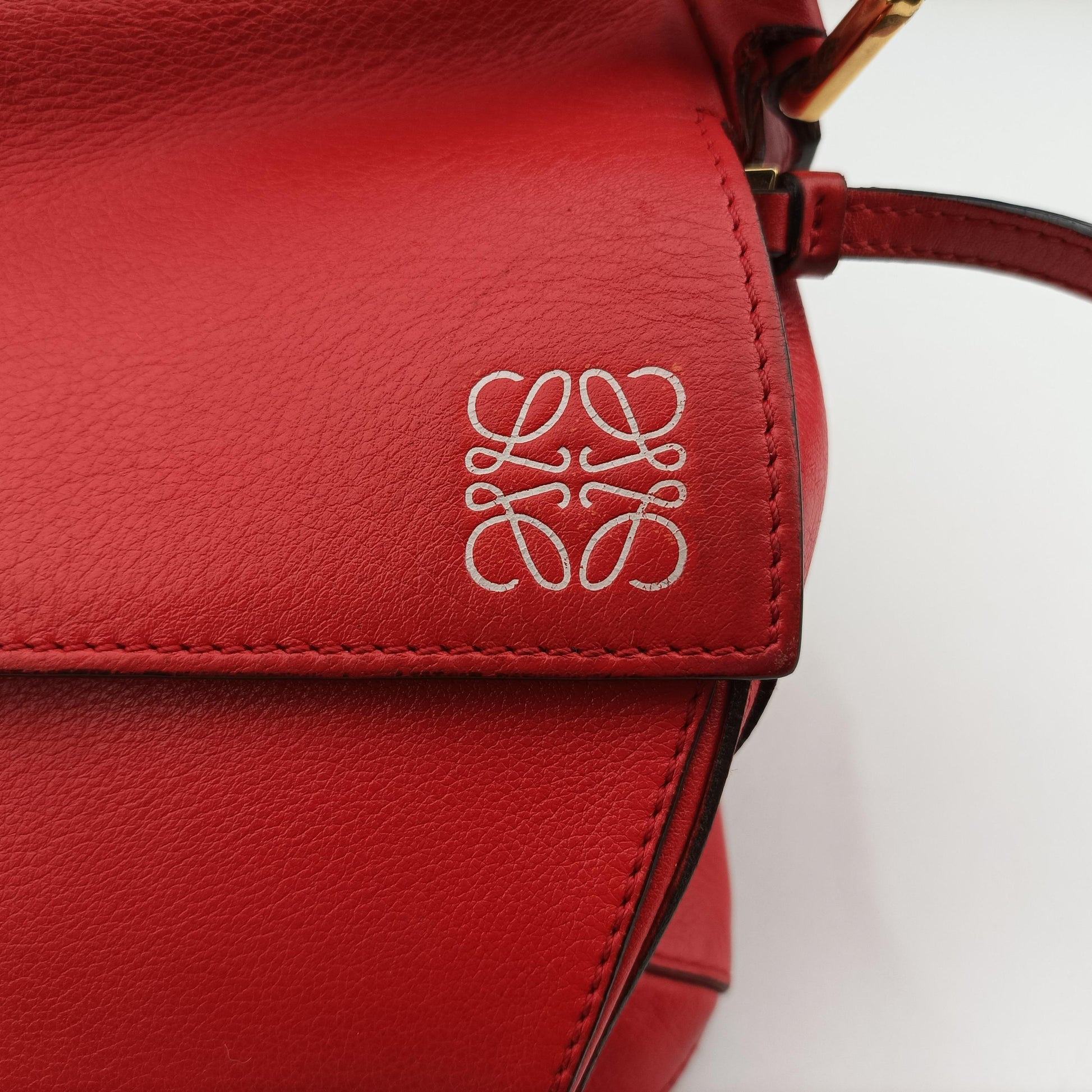 Puzzle Bag Medium Red Leather 051605パズルバッグ ミディアム レッド レザー 051605