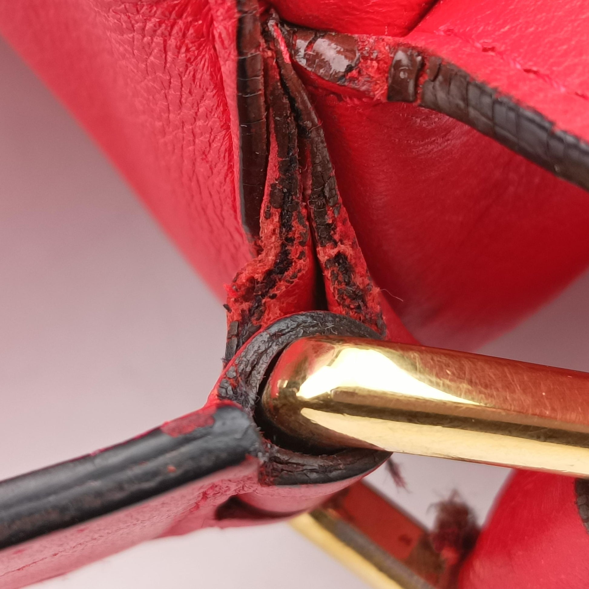 Puzzle Bag Medium Red Leather 051605パズルバッグ ミディアム レッド レザー 051605