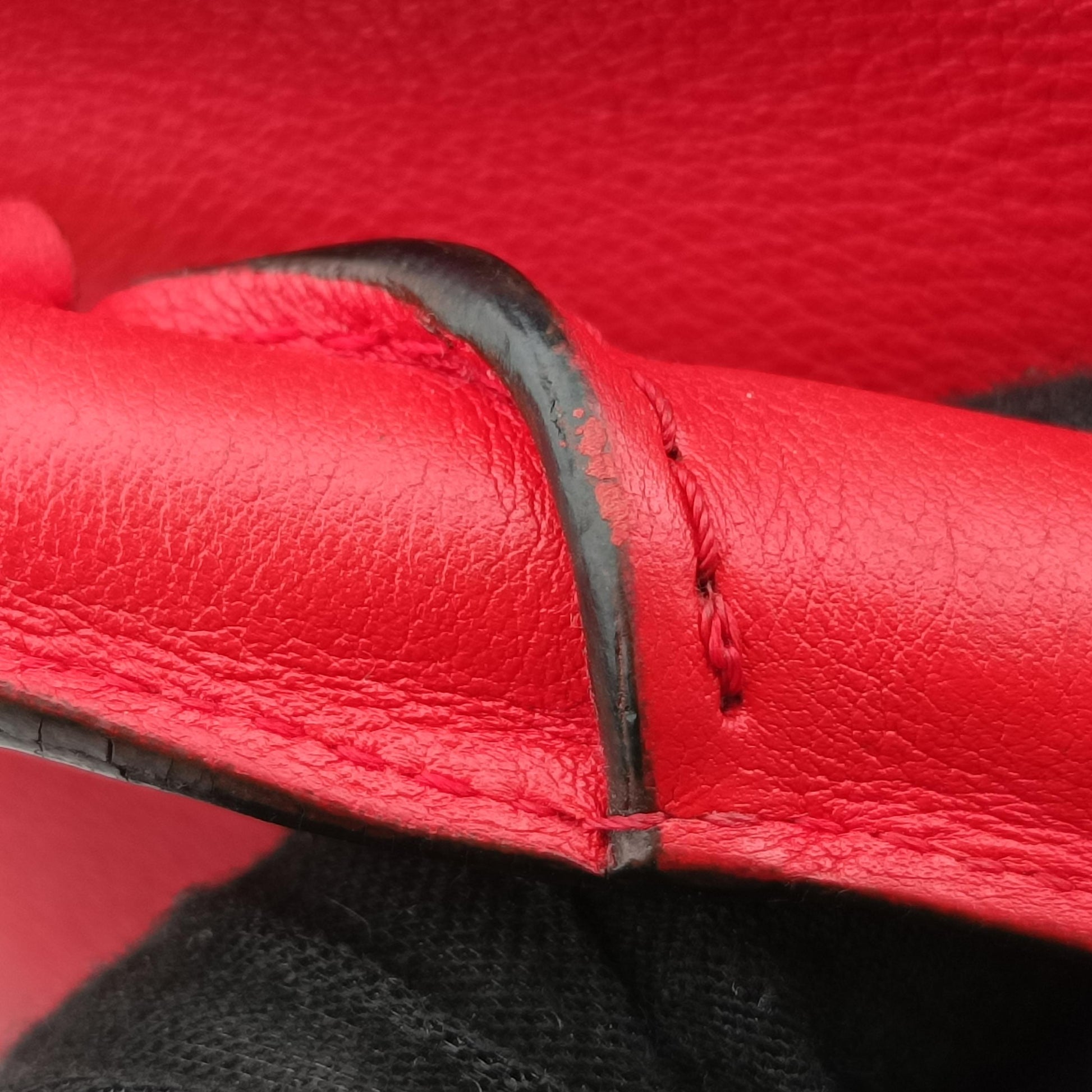 Puzzle Bag Medium Red Leather 051605パズルバッグ ミディアム レッド レザー 051605