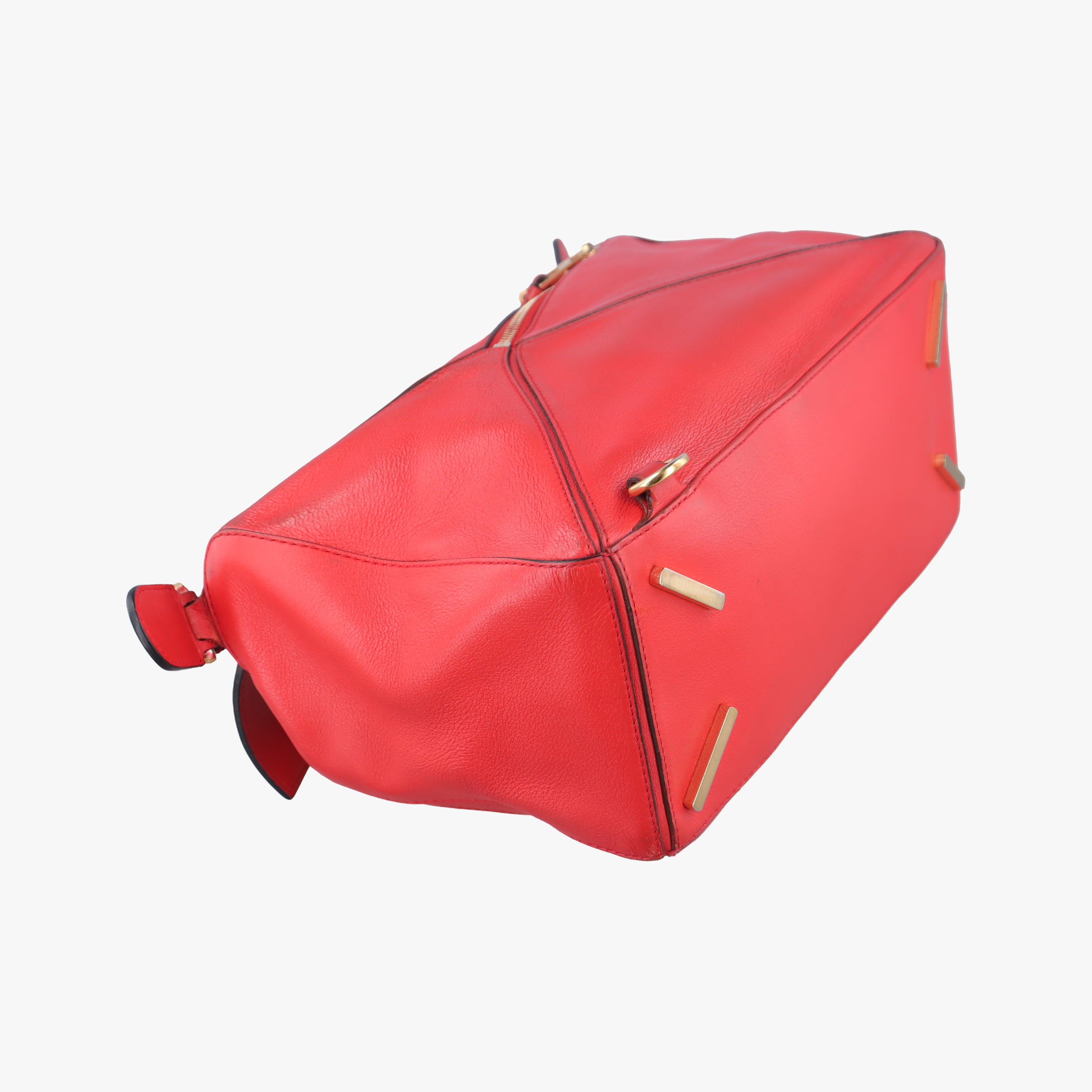 Puzzle Bag Medium Red Leather 051605パズルバッグ ミディアム レッド レザー 051605