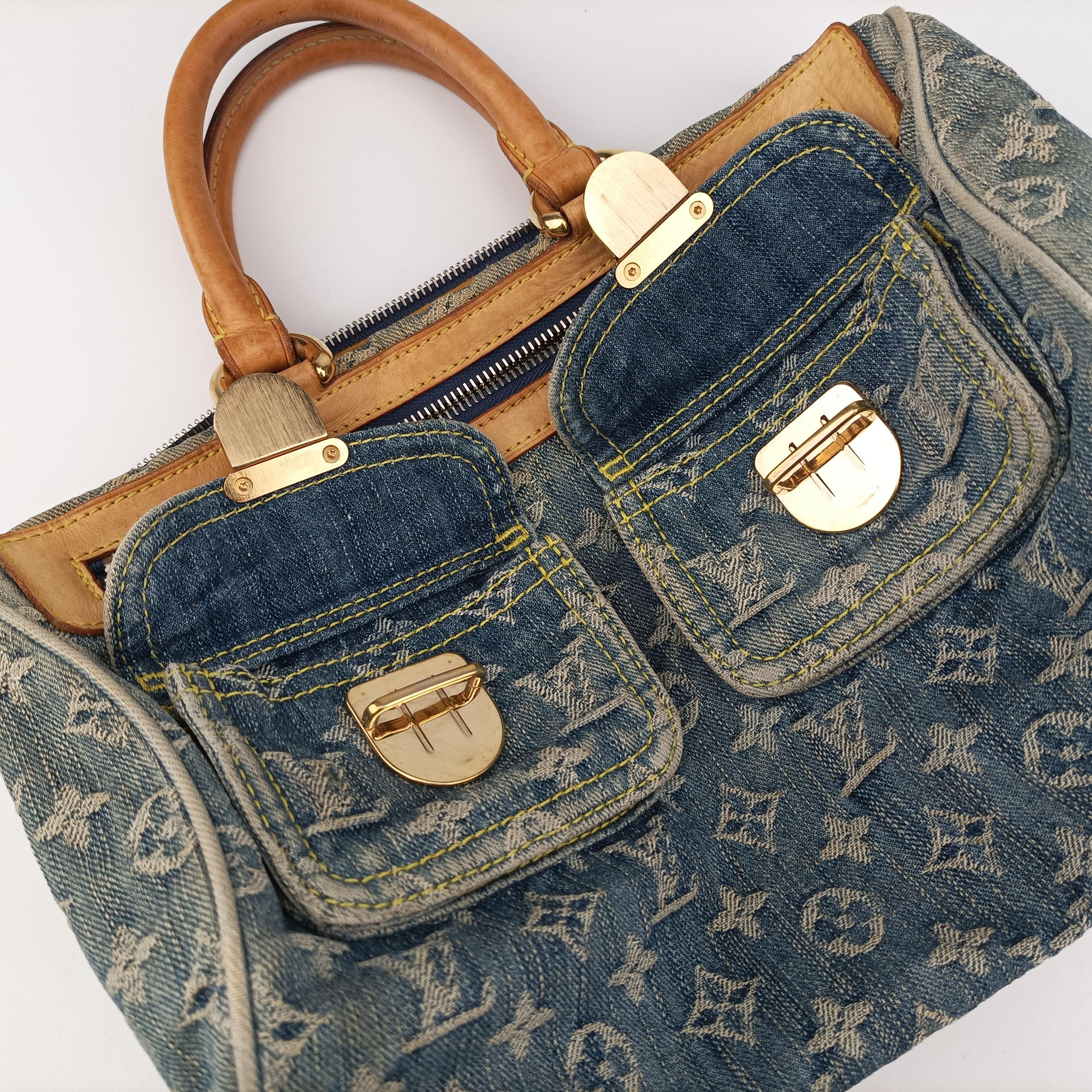 Neo Speedy Blue Monogram Denim M95019 SP0056ネオスピーディ ブルー モノグラム デニム M95019 SP0056