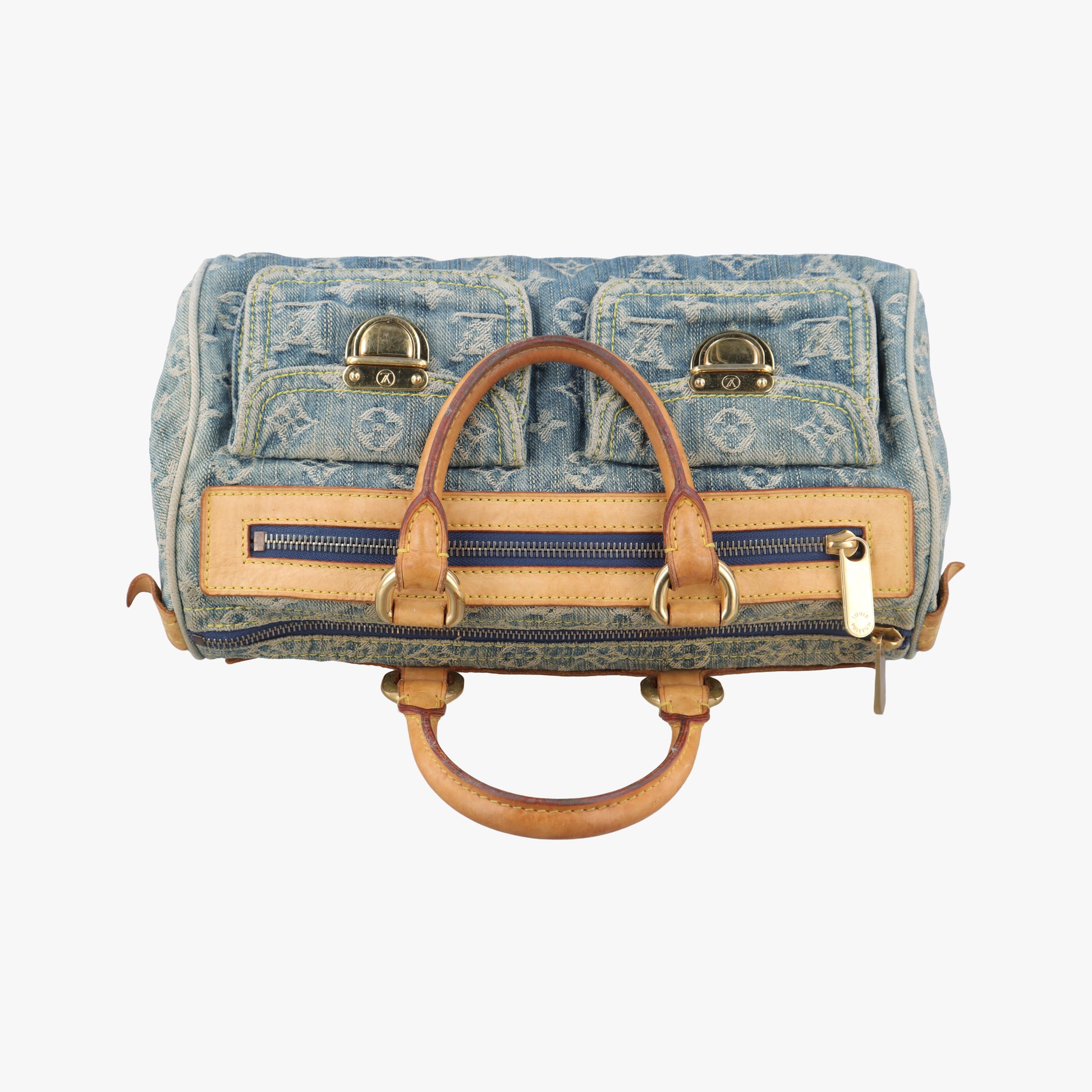 Neo Speedy Blue Monogram Denim M95019 SP0056ネオスピーディ ブルー モノグラム デニム M95019 SP0056