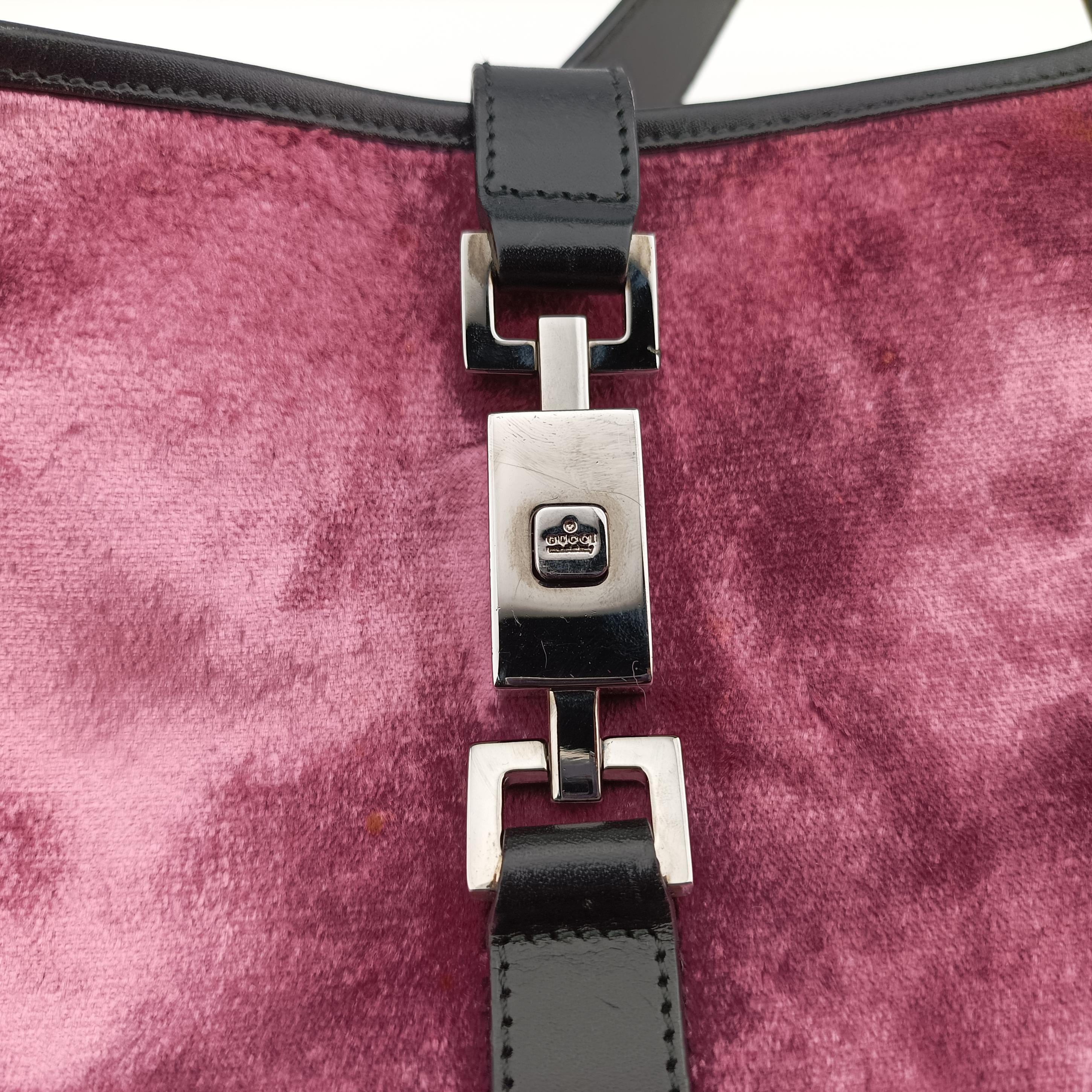 Jackie Pink×Black Velor x leather 001.33 ジャッキー ピンク×ブラック ベロア×レザー 001.33 