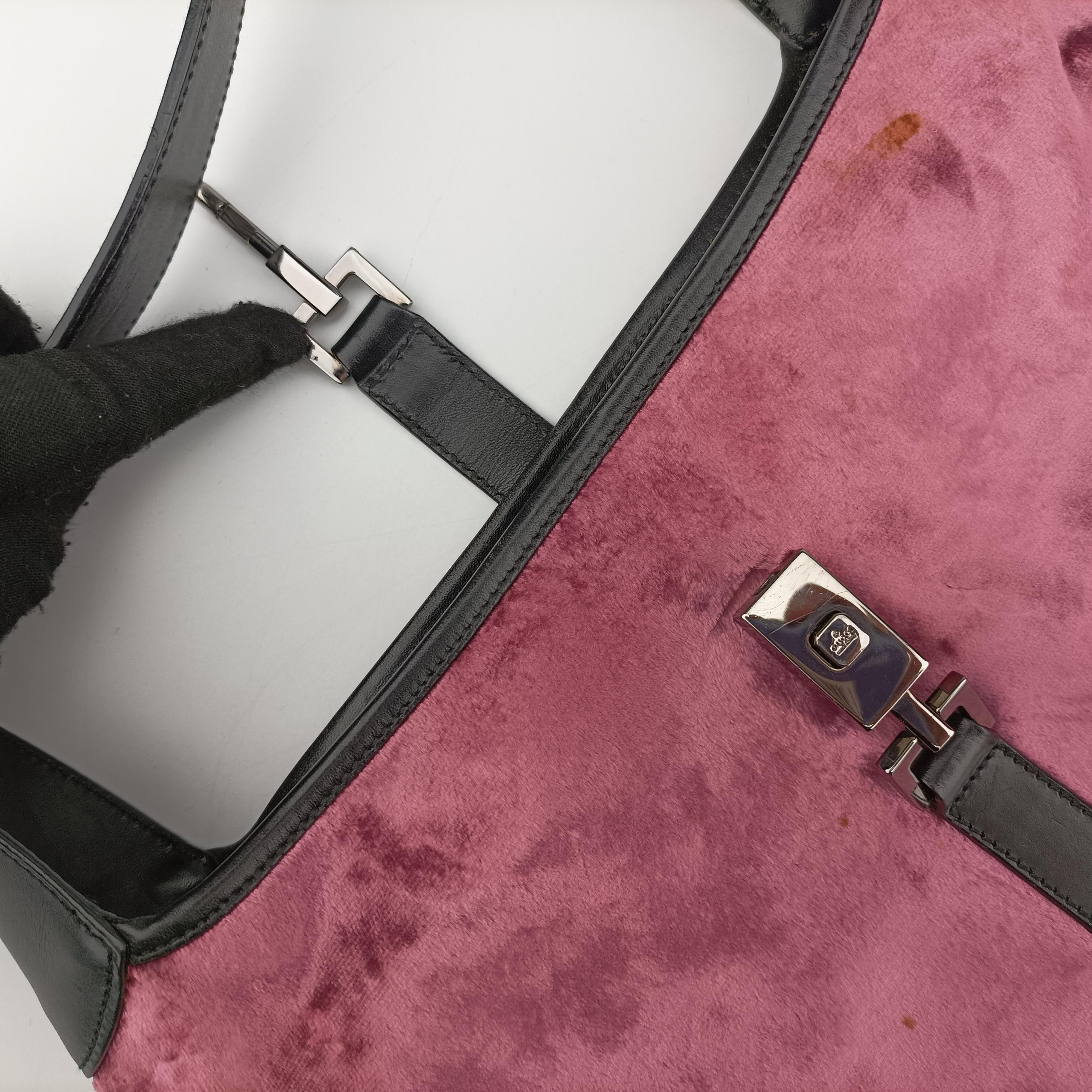 Jackie Pink×Black Velor x leather 001.33 ジャッキー ピンク×ブラック ベロア×レザー 001.33 