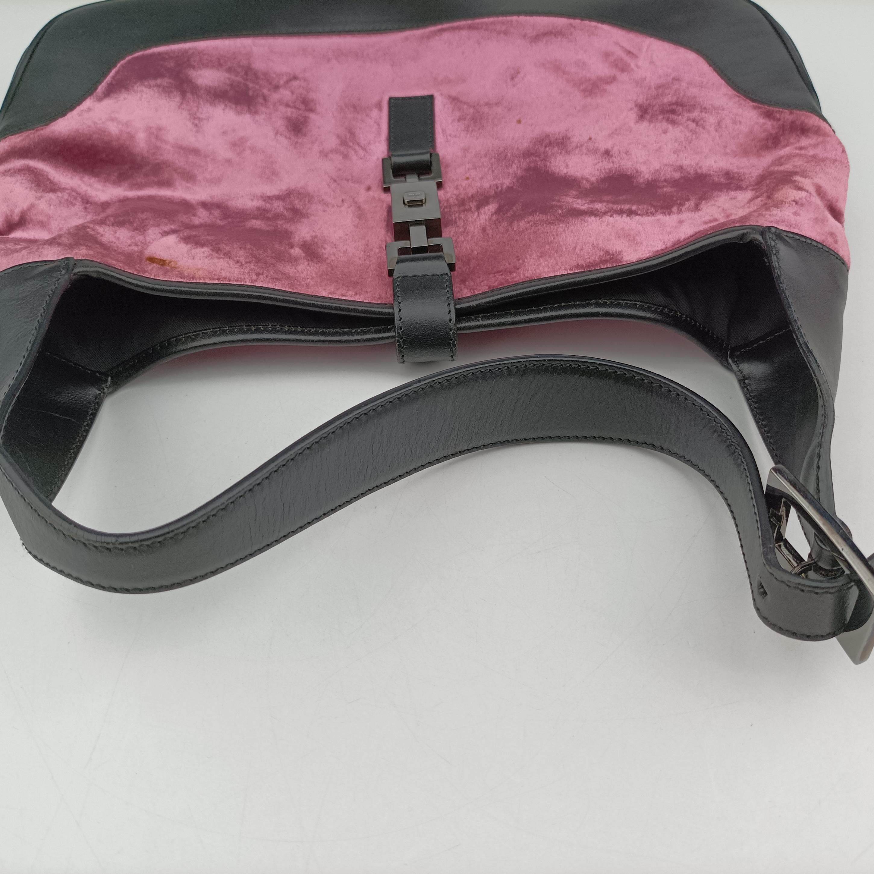 Jackie Pink×Black Velor x leather 001.33 ジャッキー ピンク×ブラック ベロア×レザー 001.33 